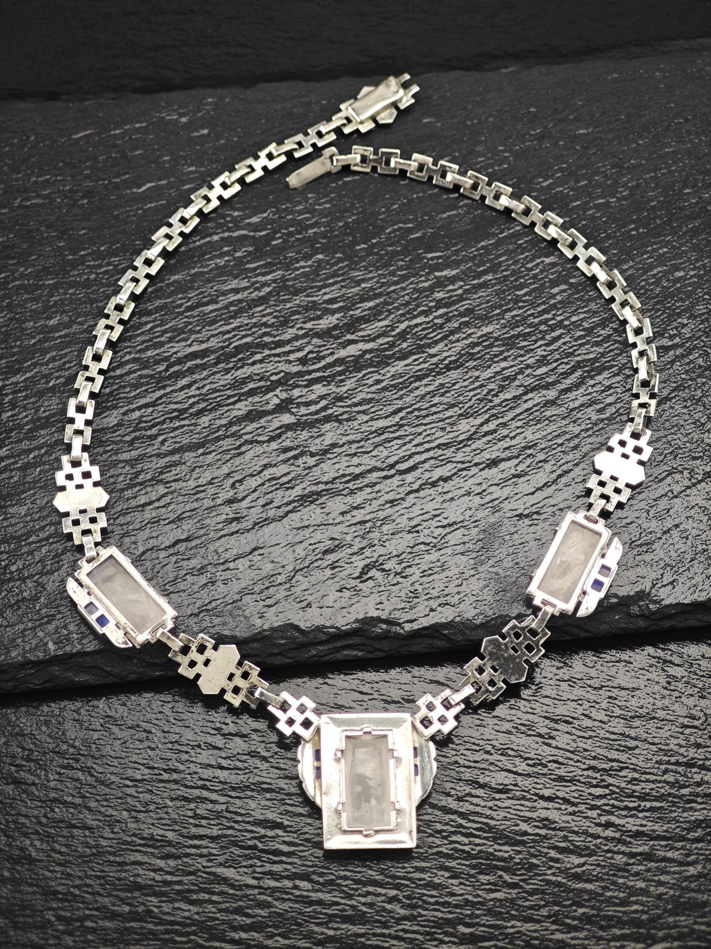 Art Deco Necklace Sterling Silver N2484