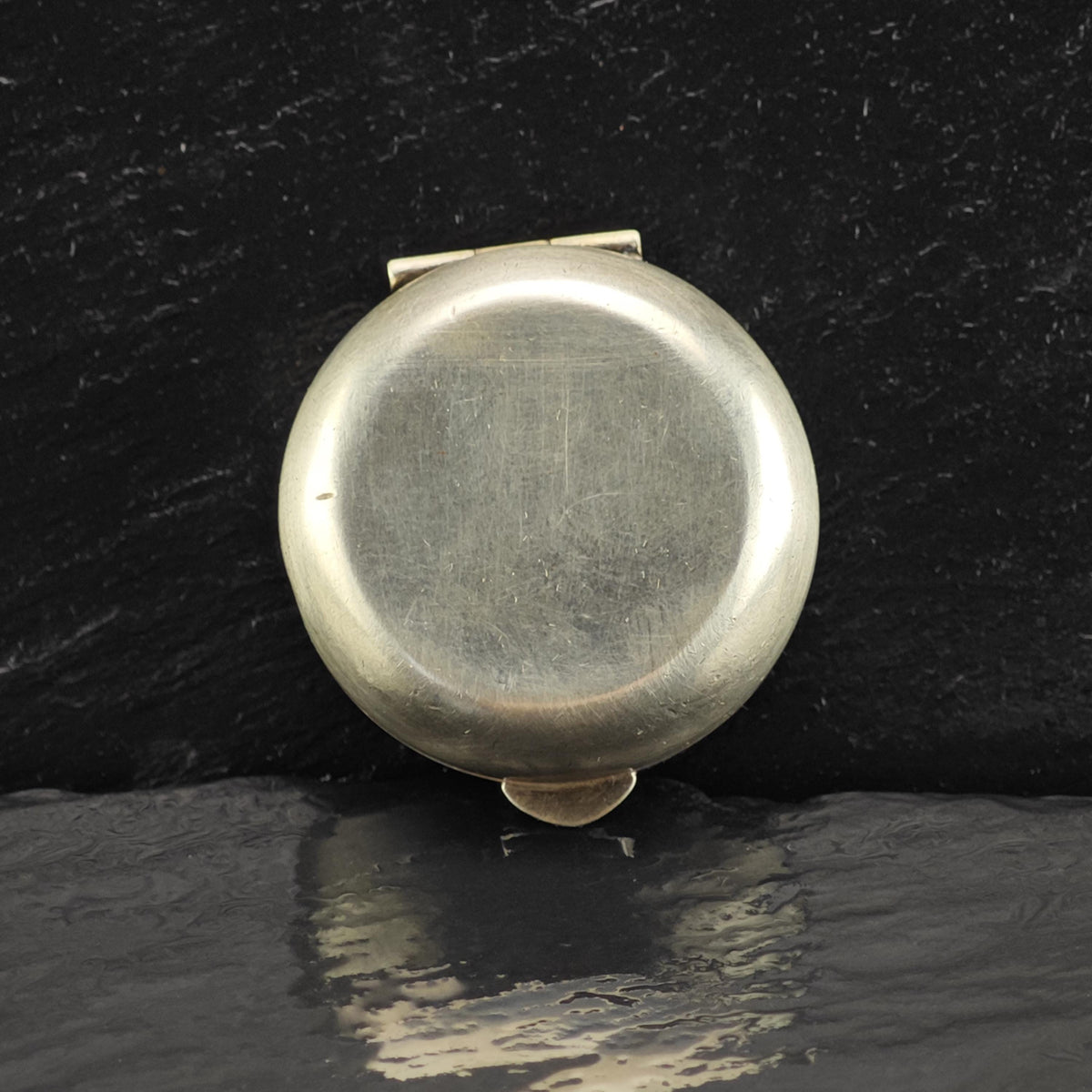 Vintage Rose Repousse Trinket Box Sterling Silver By The Thomae Co MISC0423