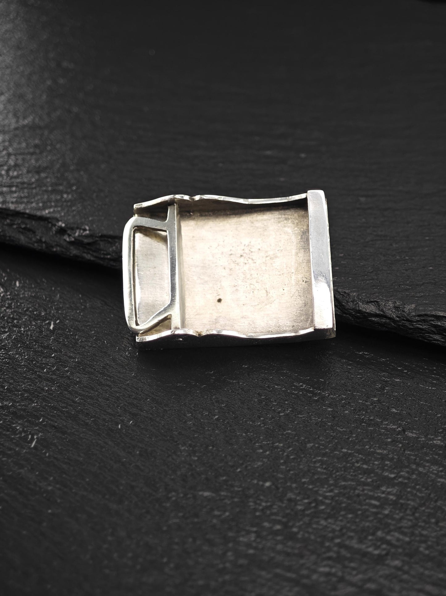 Central South American, Gold Accent, Belt Buckle Sterling Silver