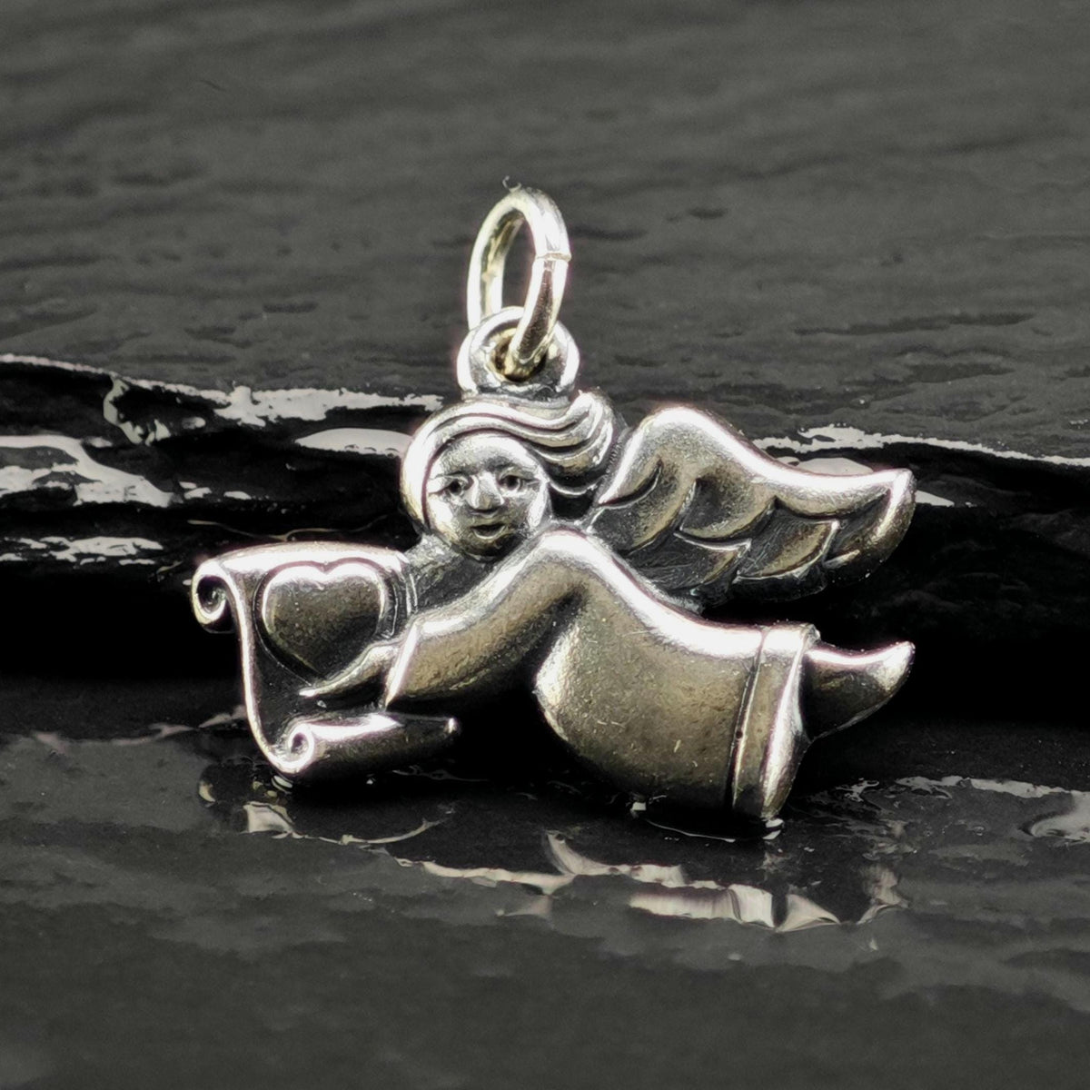Vintage James Avery Sterling Silver Angel Charm P3175
