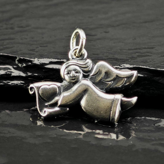 Vintage James Avery Sterling Silver Angel Charm P3175