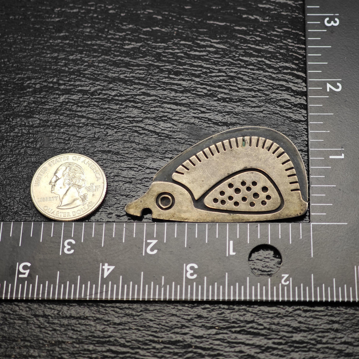 Jay Tuttle MCM Hedgehog Sterling Silver Brooch B2259