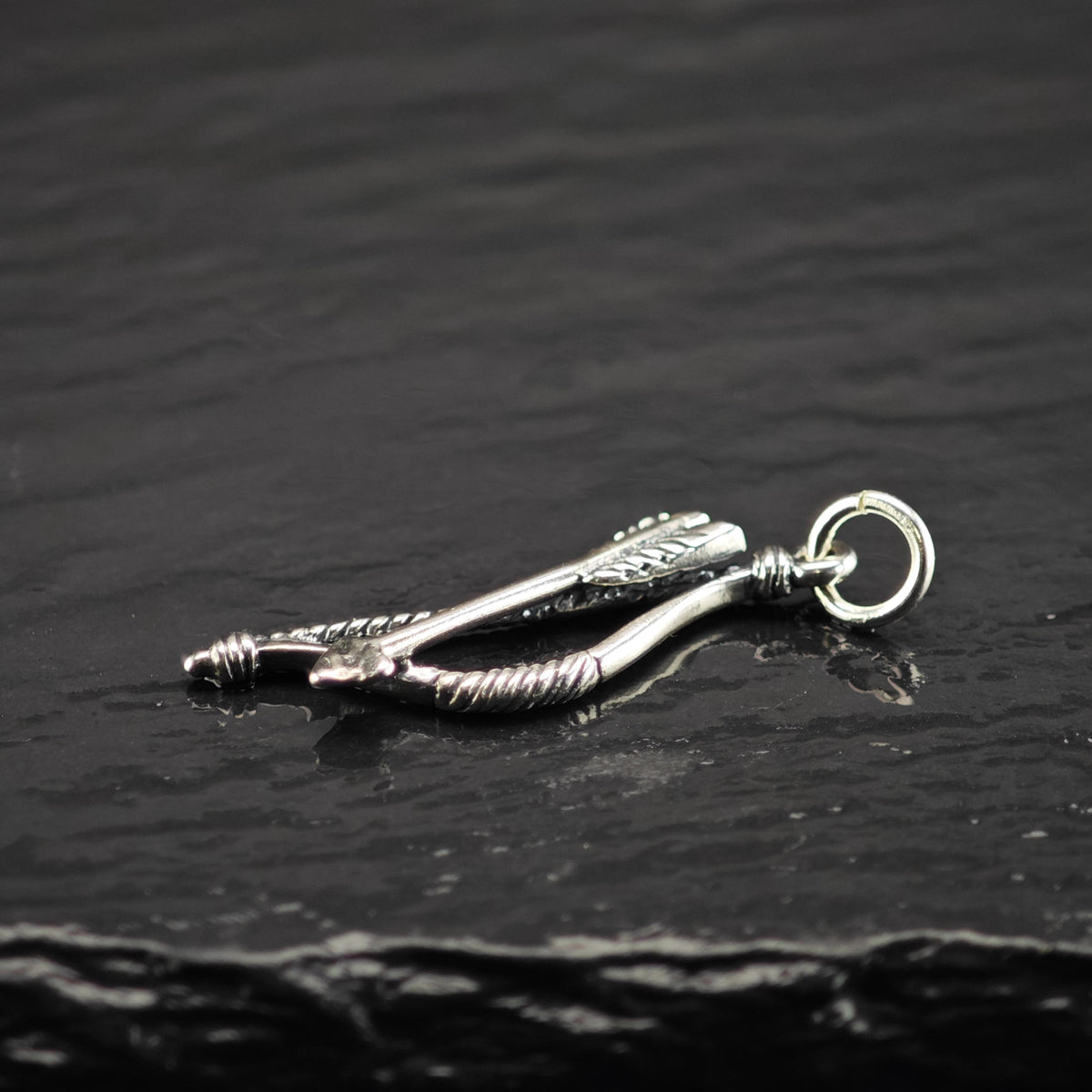 Vintage James Avery Sterling Silver Bow and Arrow Charm P3173