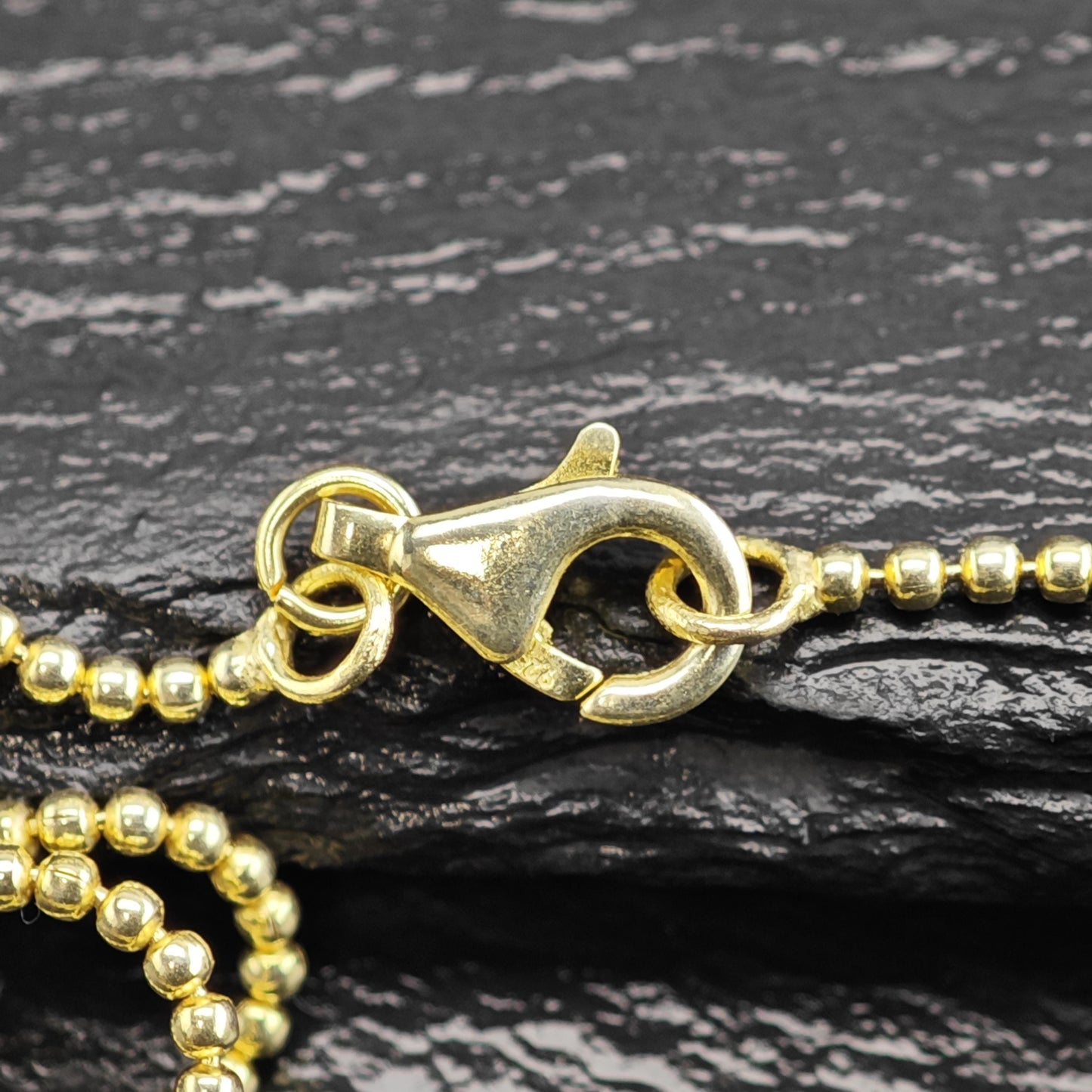Choice of Gold Plated Ball Chain Sterling Silver Necklace N2756