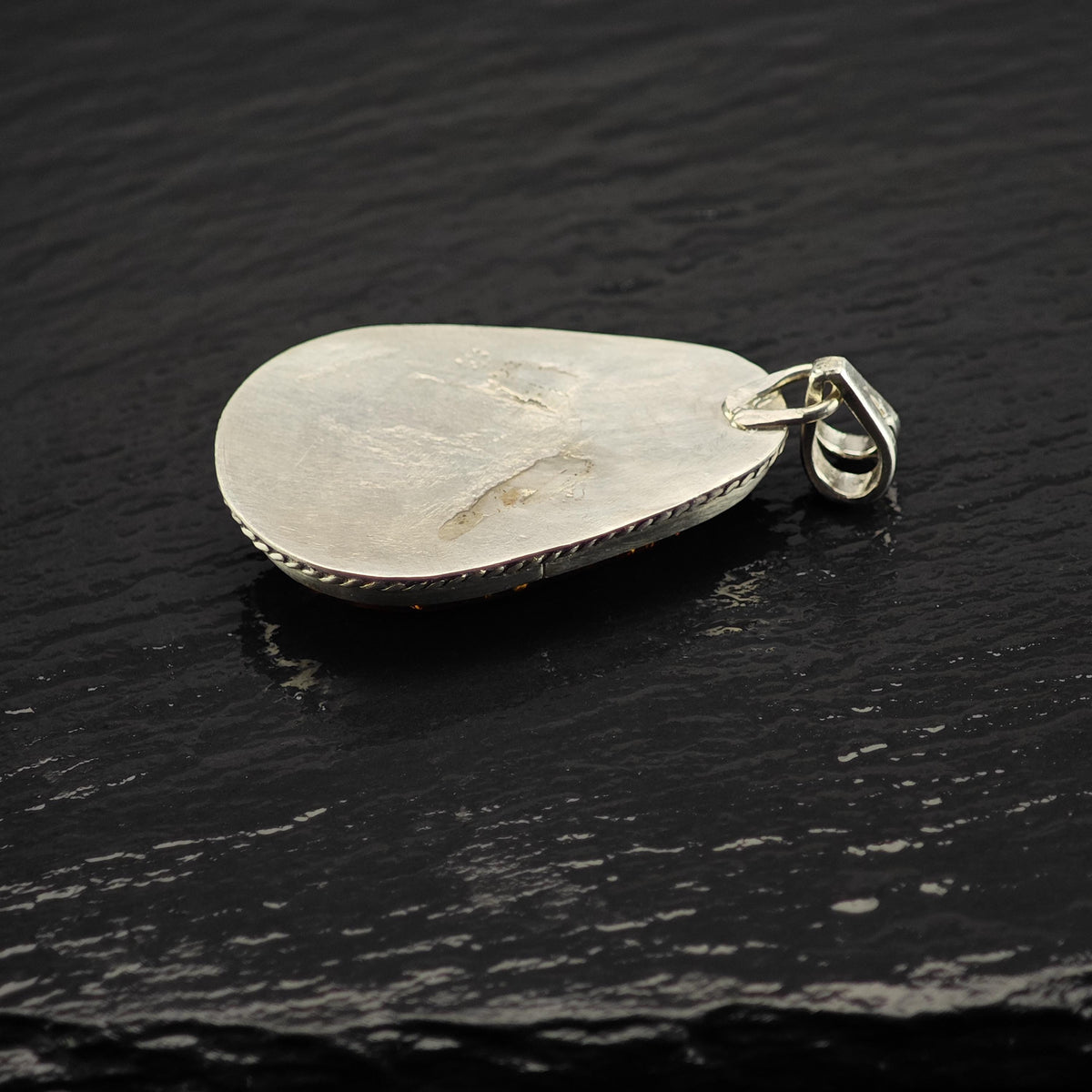 Amber Sterling Silver Pendant P3164
