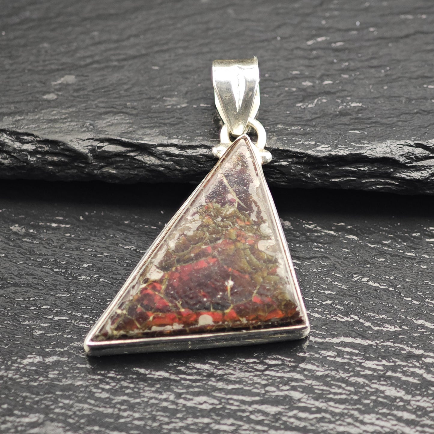 Ammolite Pendant Sterling Silver P3036