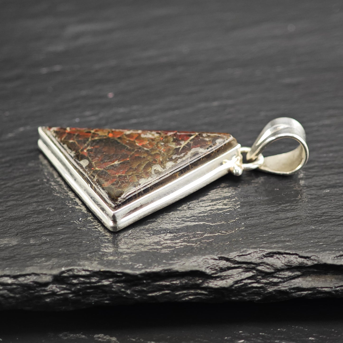 Ammolite Pendant Sterling Silver P3036