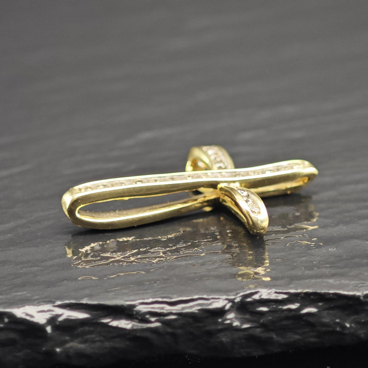 1/3 cttw Diamond 14K Gold Cross Pendant P3106