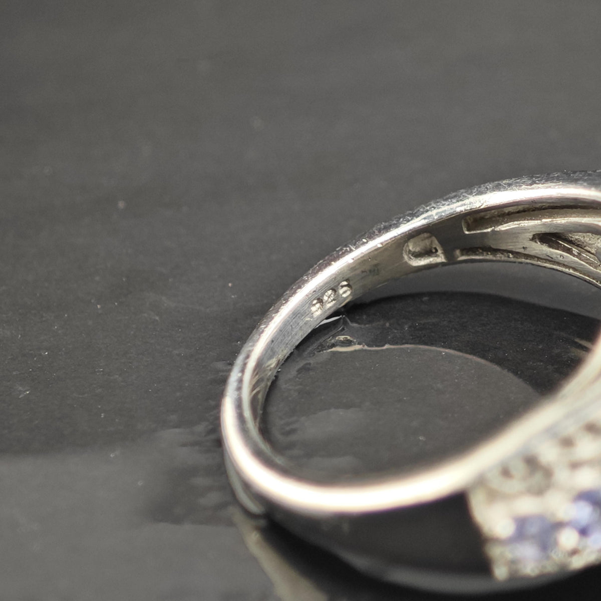 Blue Stone Tanzanite Sterling Silver Ring Sz 5 R6744