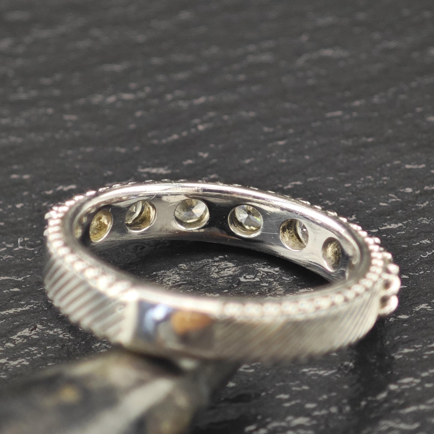 Judith Ripka CZ Band Sterling Silver