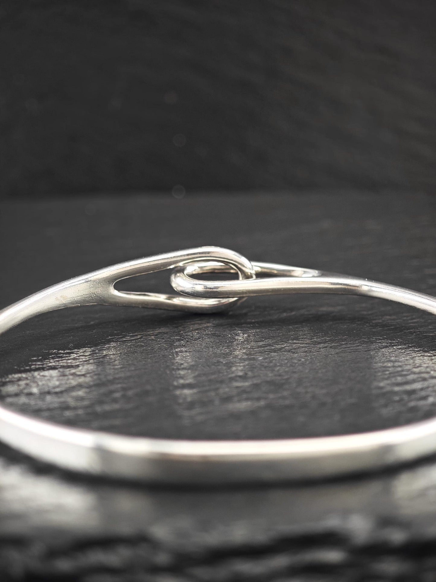 Tiffany & Co. Interlocked, Minimalist Bangle Bracelet Sterling Silver