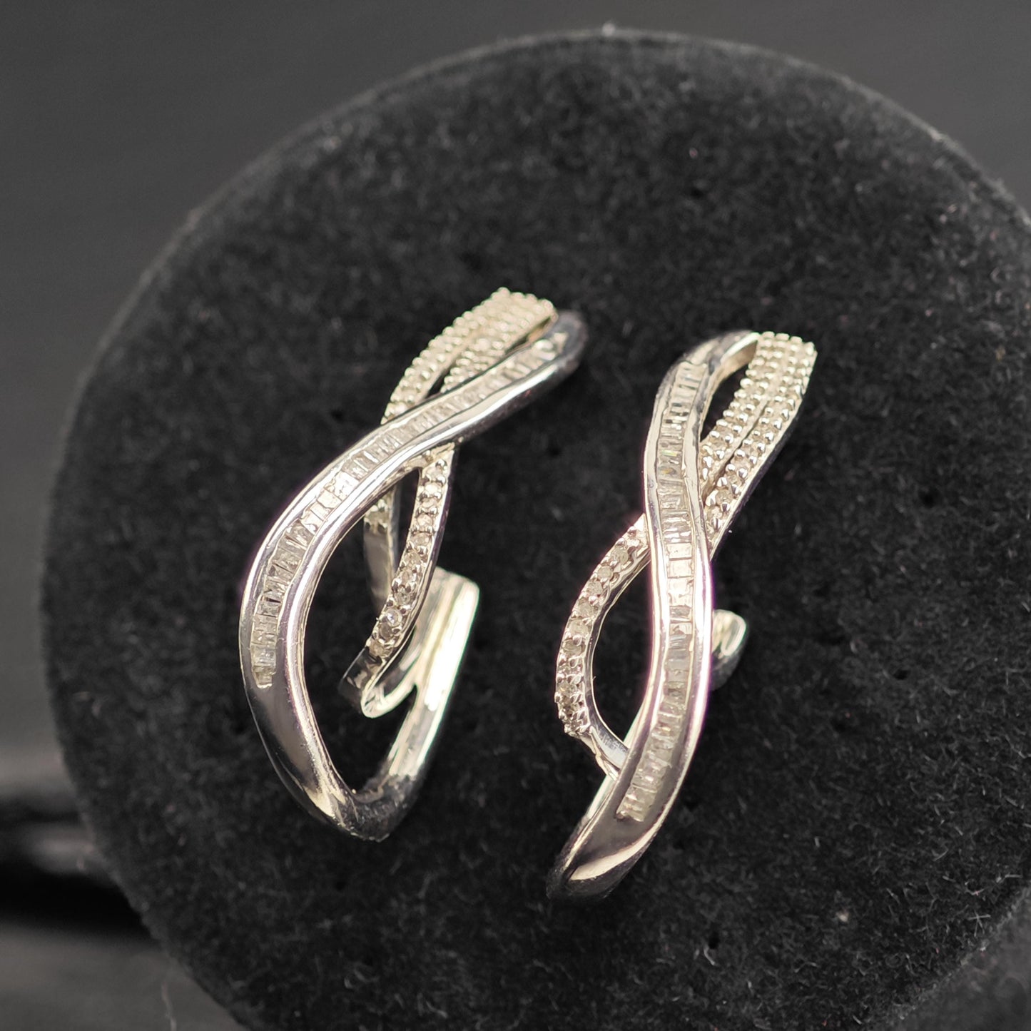 2/3 cttw Diamond Sterling Silver Stud Earrings ER3111