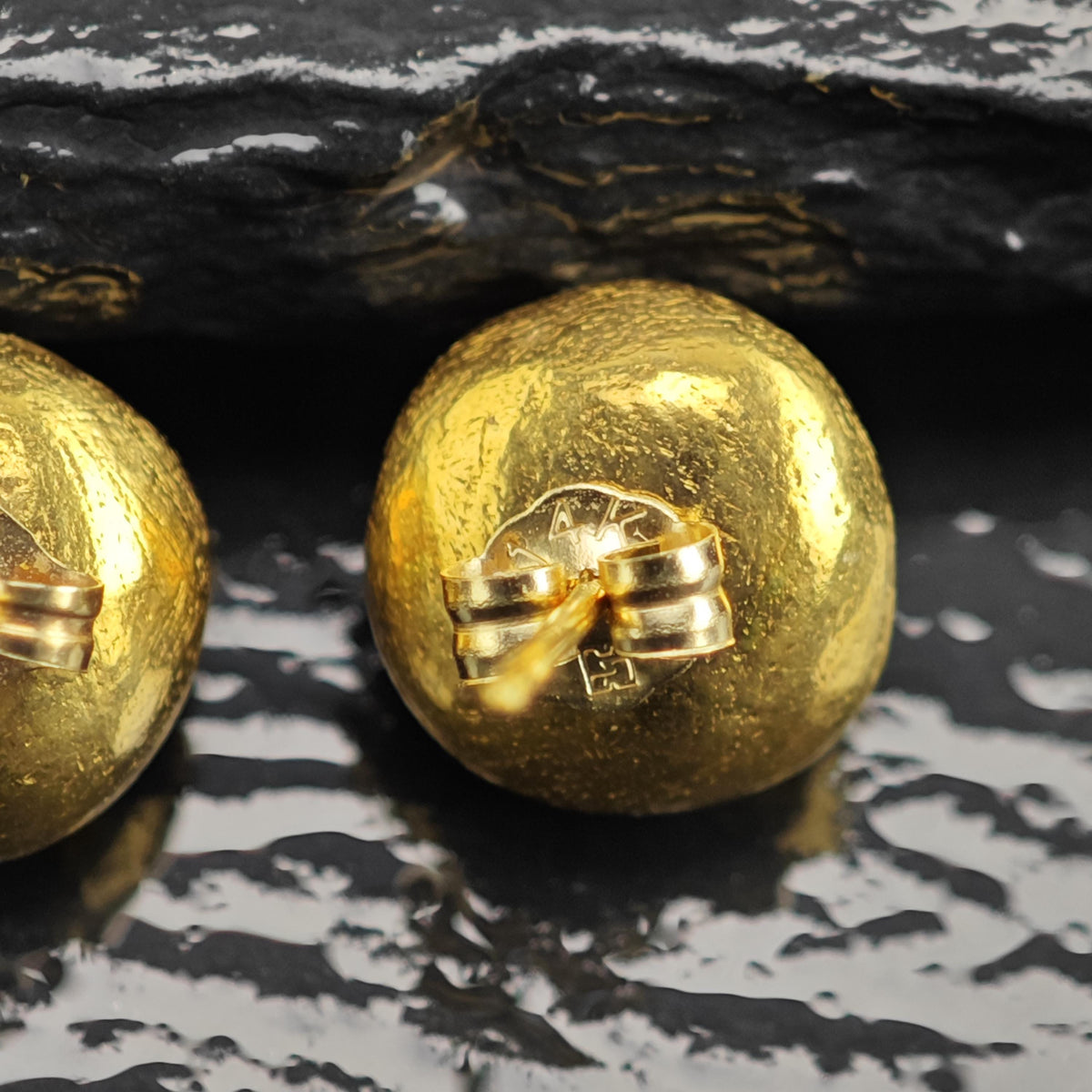 Gold-plated Stud Sterling Silver Earrings ER3218