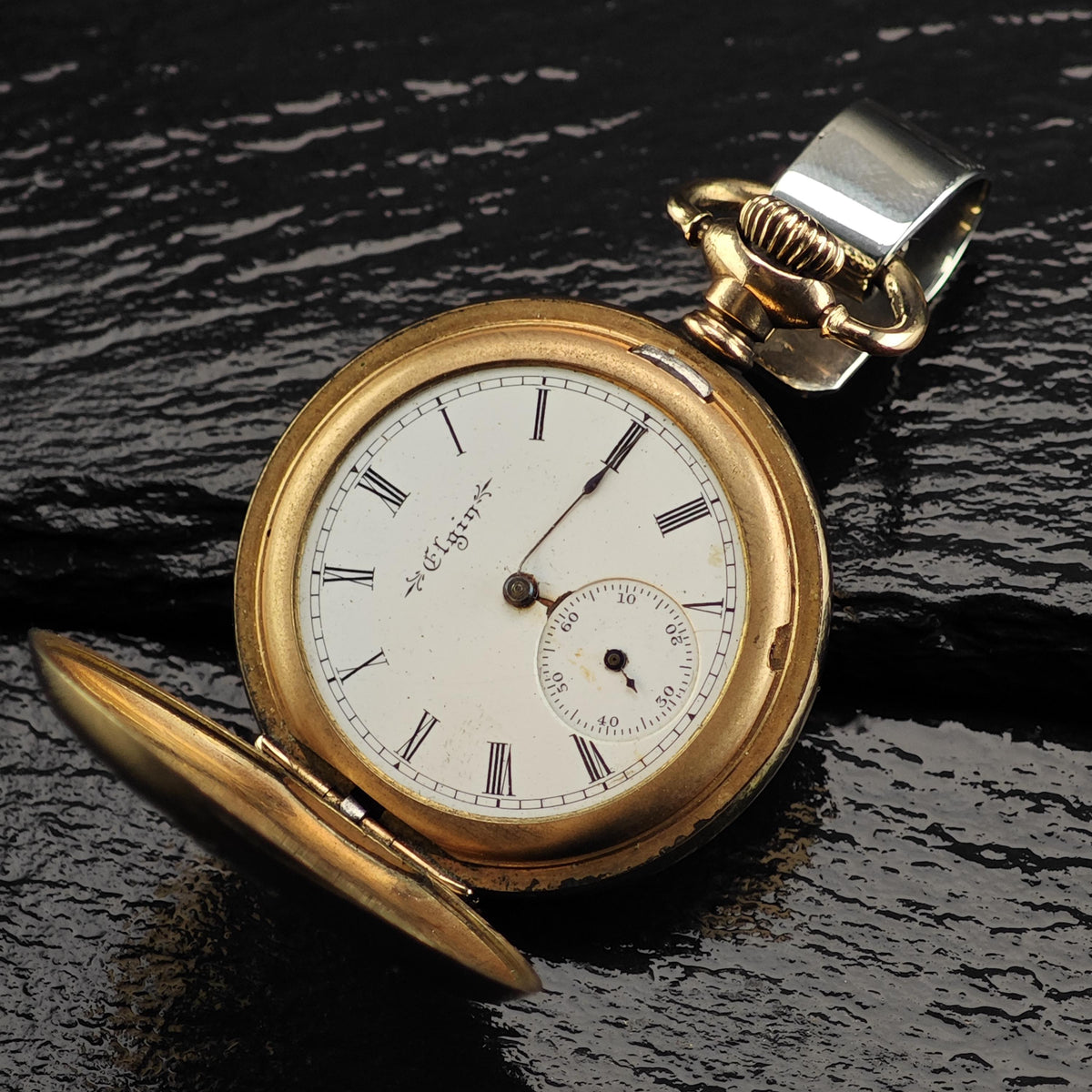 AS IS Antique Art Nouveau Swallow Pocket Watch Case MISC0439