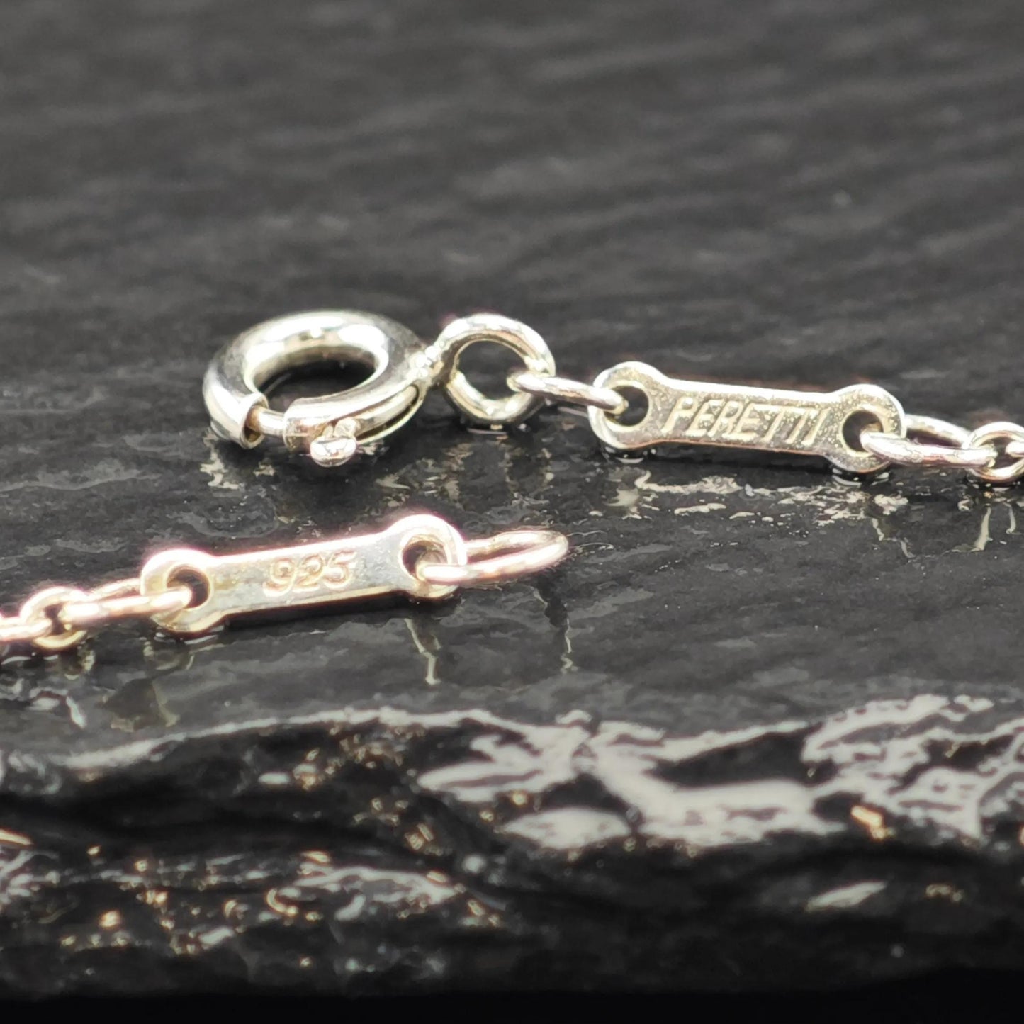 Vintage Tiffany & Co. Sterling Silver Open Heart Station Necklace