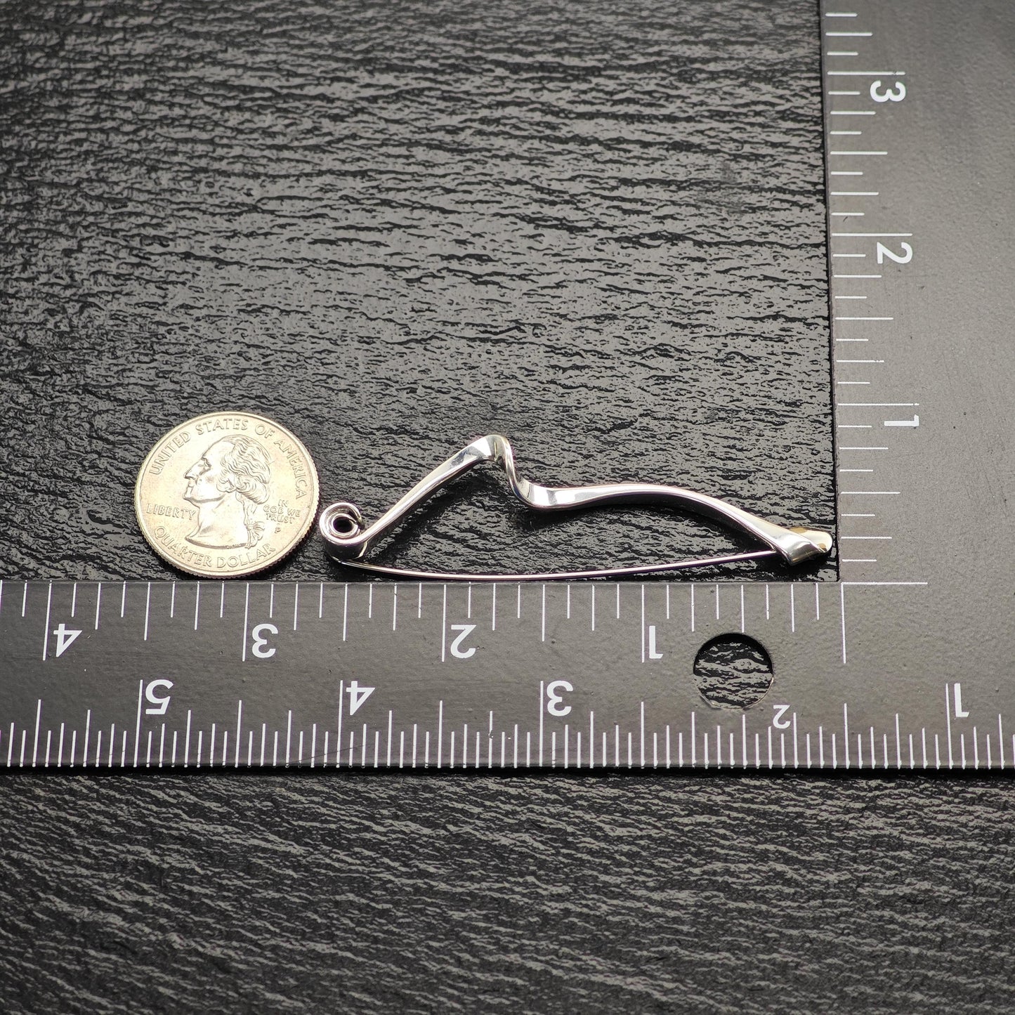 Mid Century, Plunkett Abstract Brooch Sterling Silver