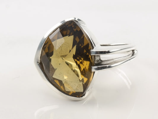 Tracey Mayer Silver Ring Citrine Sterling Size 5