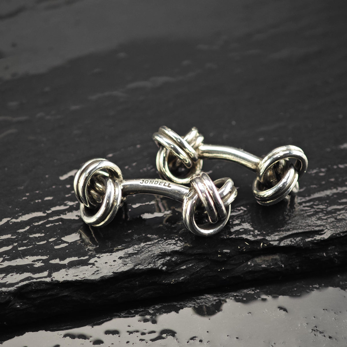 Vintage Jondell Twisted Knot Sterling Silver Cufflinks MISC0428