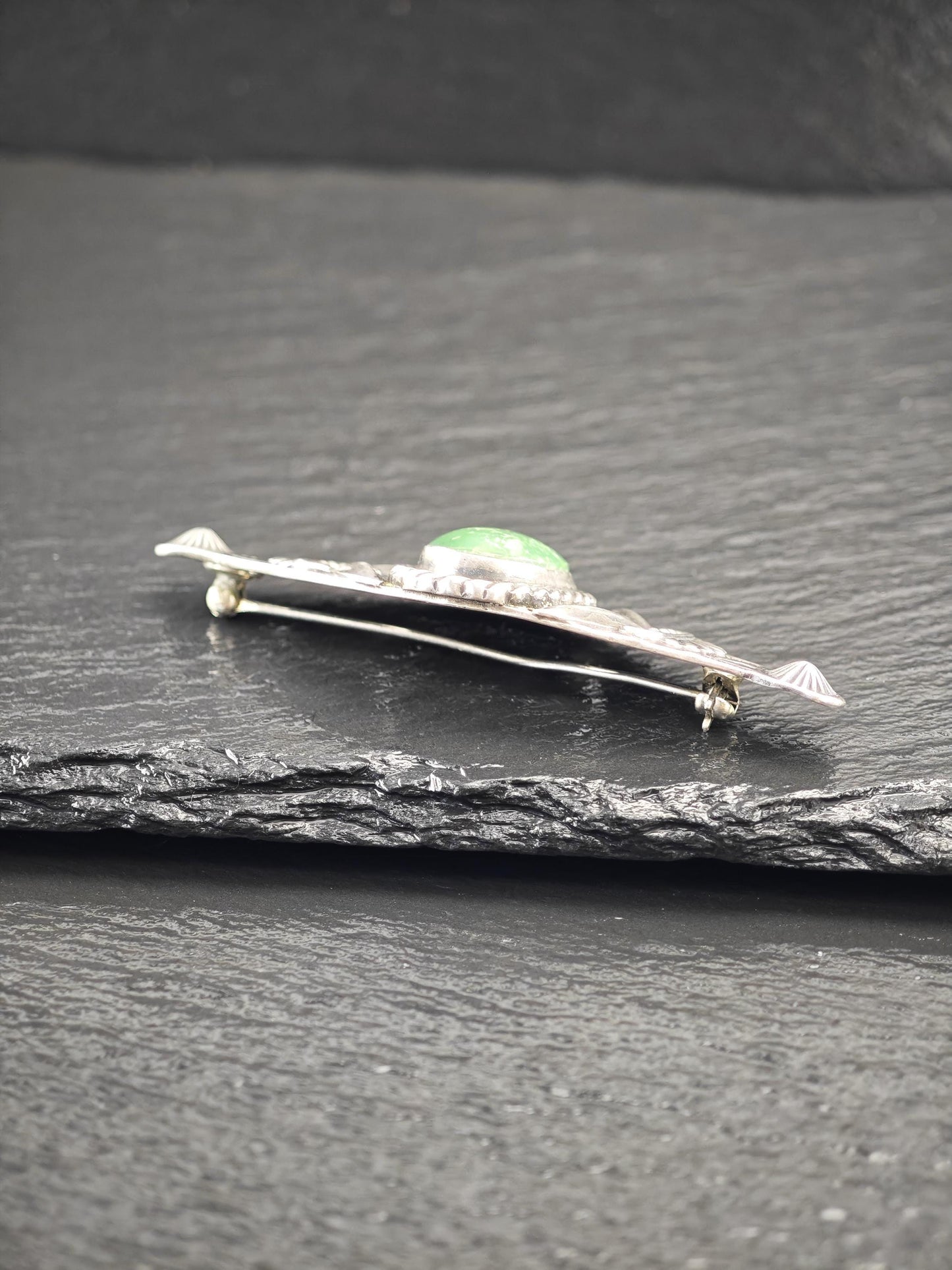 Fred Harvey Era, Stamped Brooch Sterling Silver