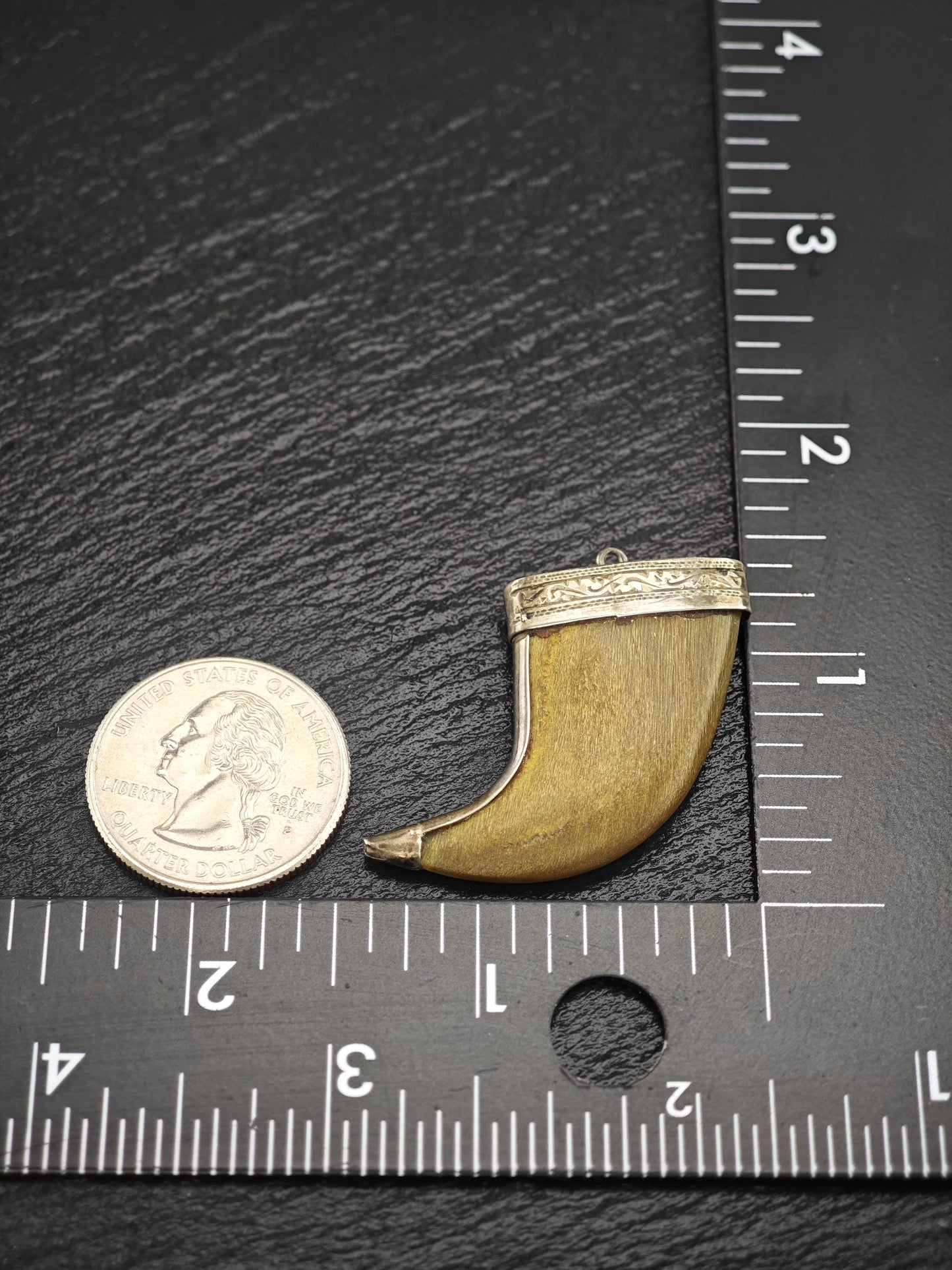 Antique Tribal Pendant Sterling Silver P2729