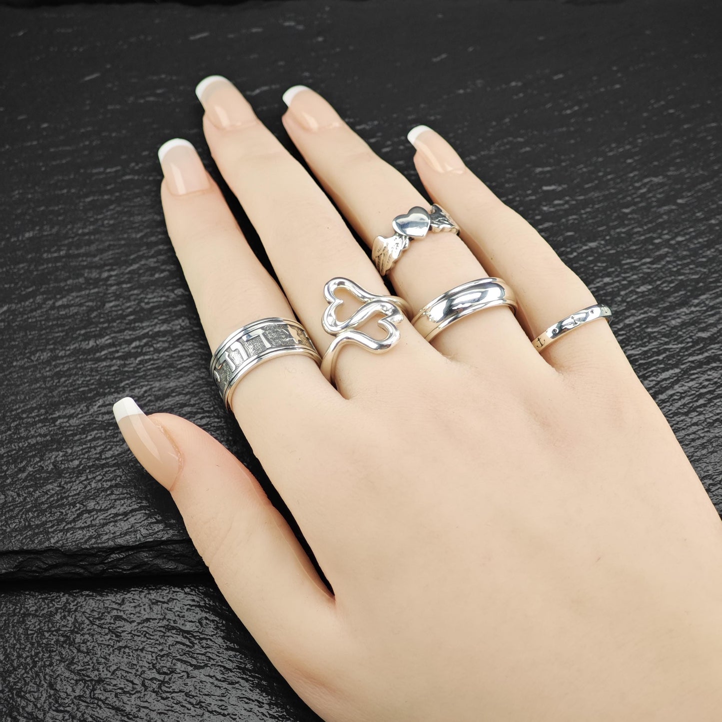Retired James Avery Anchor 3mm Band Sterling Silver R5850