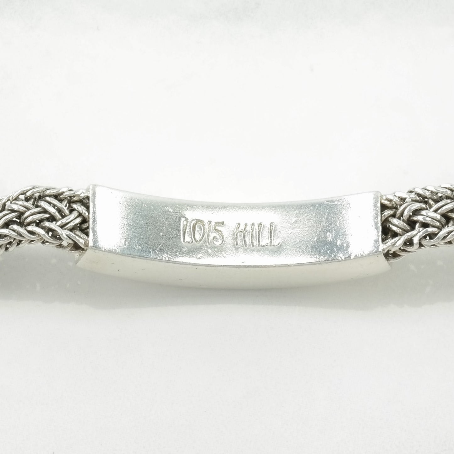 Lois Hill Sterling Silver T-Bar Bracelet Scroll Toggle Clasp