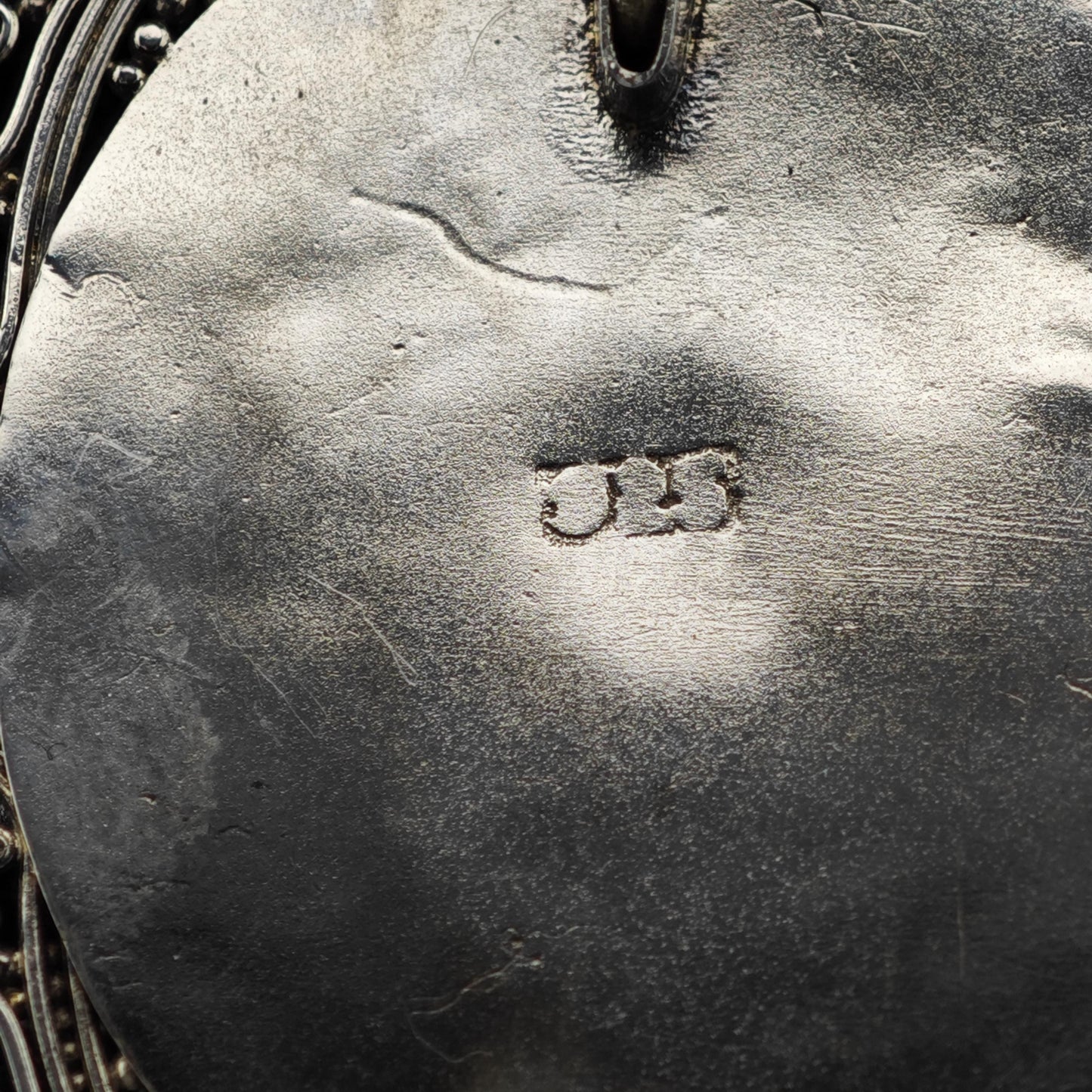 Purple Amethyst Brooch Floral Sterling Silver