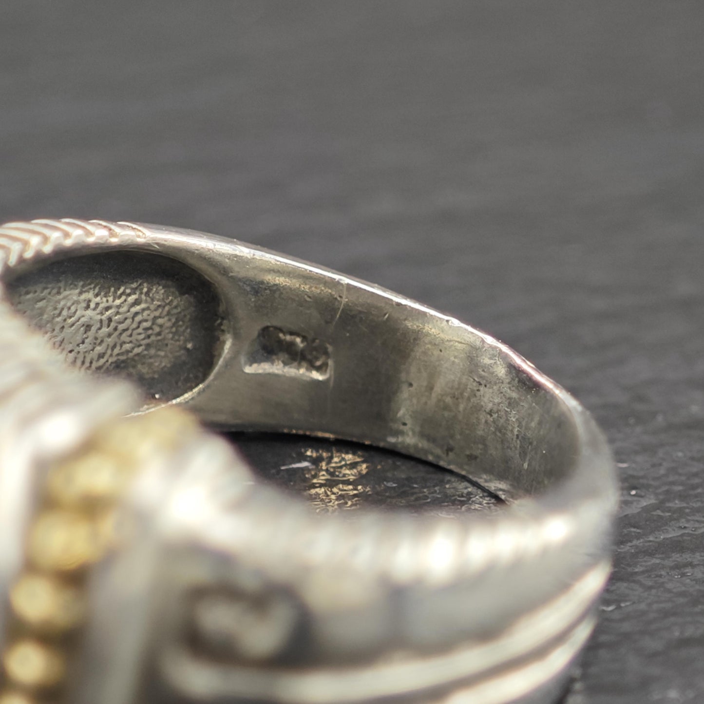 Topaz 14K Gold Accent Ring Sterling Silver Sz 6 1/4