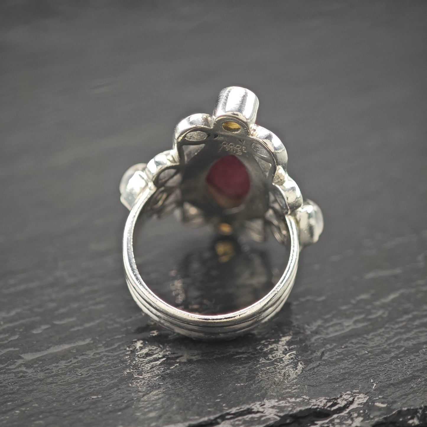 Nicky Butler Sterling Silver Ring - Vintage Gemstone Size 8