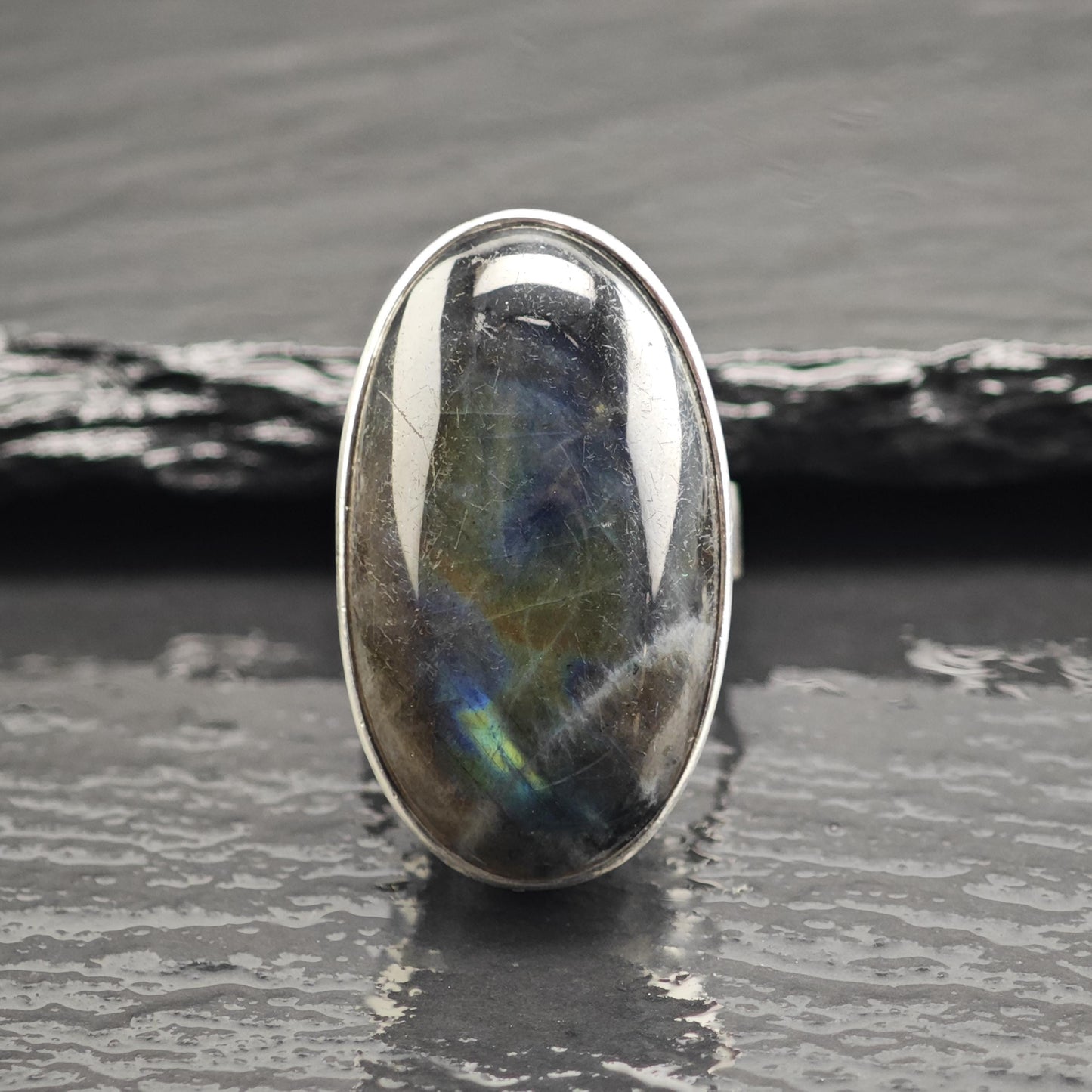 Swedish Labradorite Sterling Silver Ring Sz 5 R6697