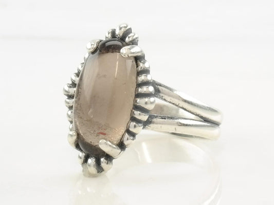 Carolyn Pollack Smoky Quartz Ring Sterling Silver Size 7