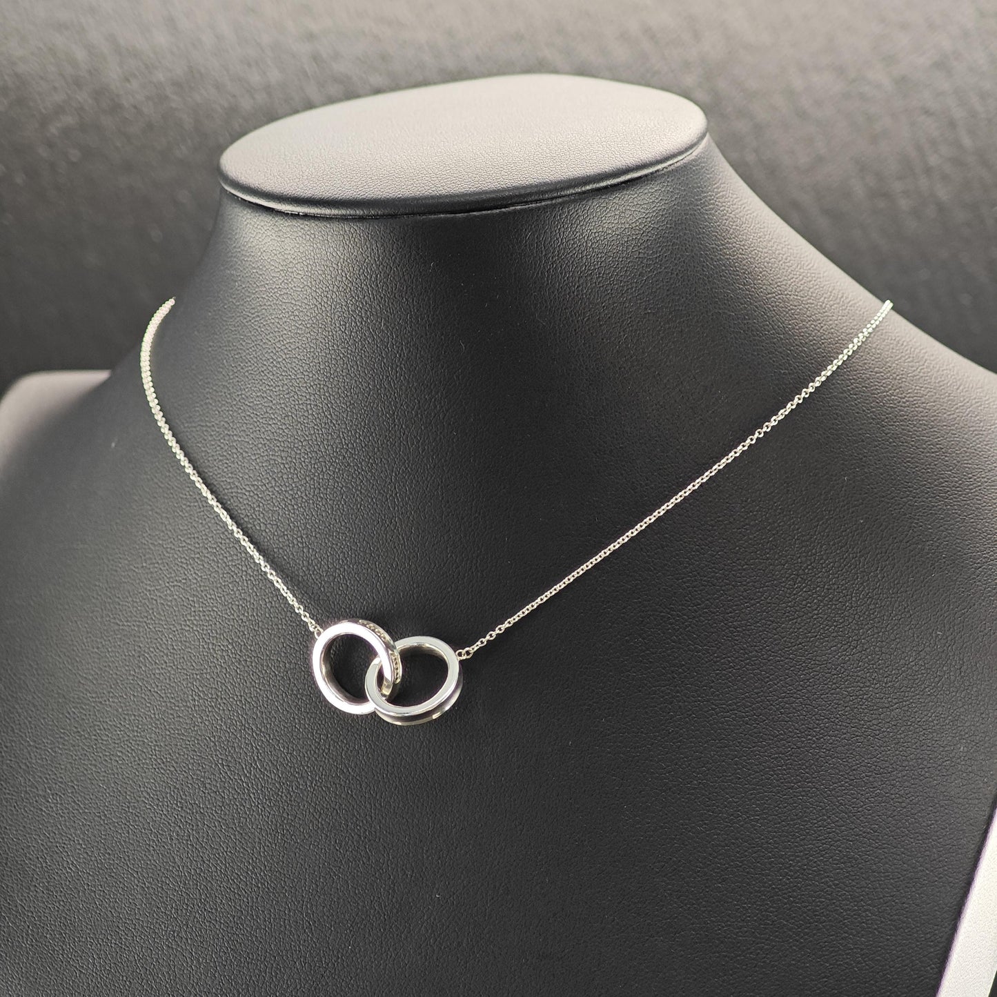 Tiffany Interlocking Circles 1837 Necklace Sterling Silver