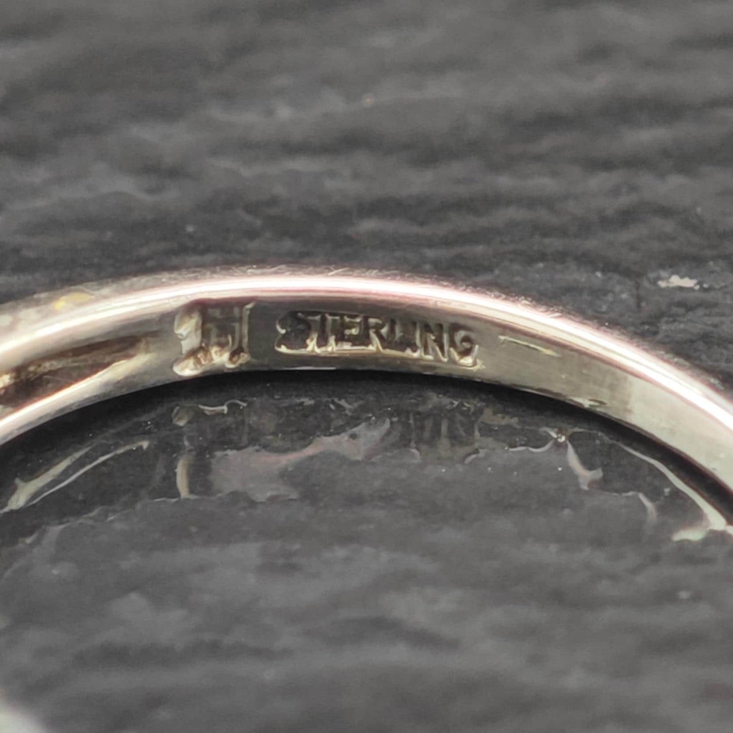 Natural Sapphire Diamond Ring Sterling Silver