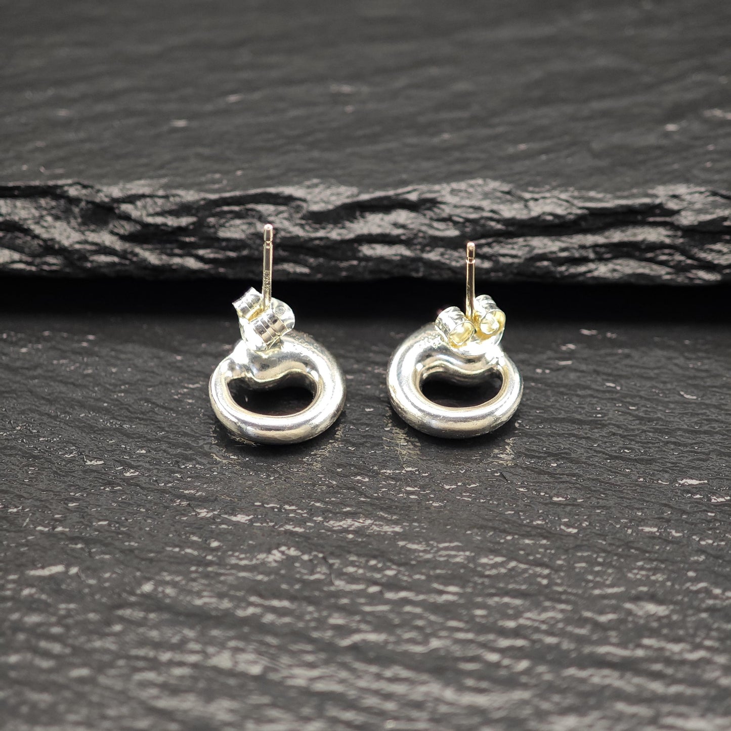 Tiffany & Co Minimalist Sterling Silver Eternal Circle Stud Earrings