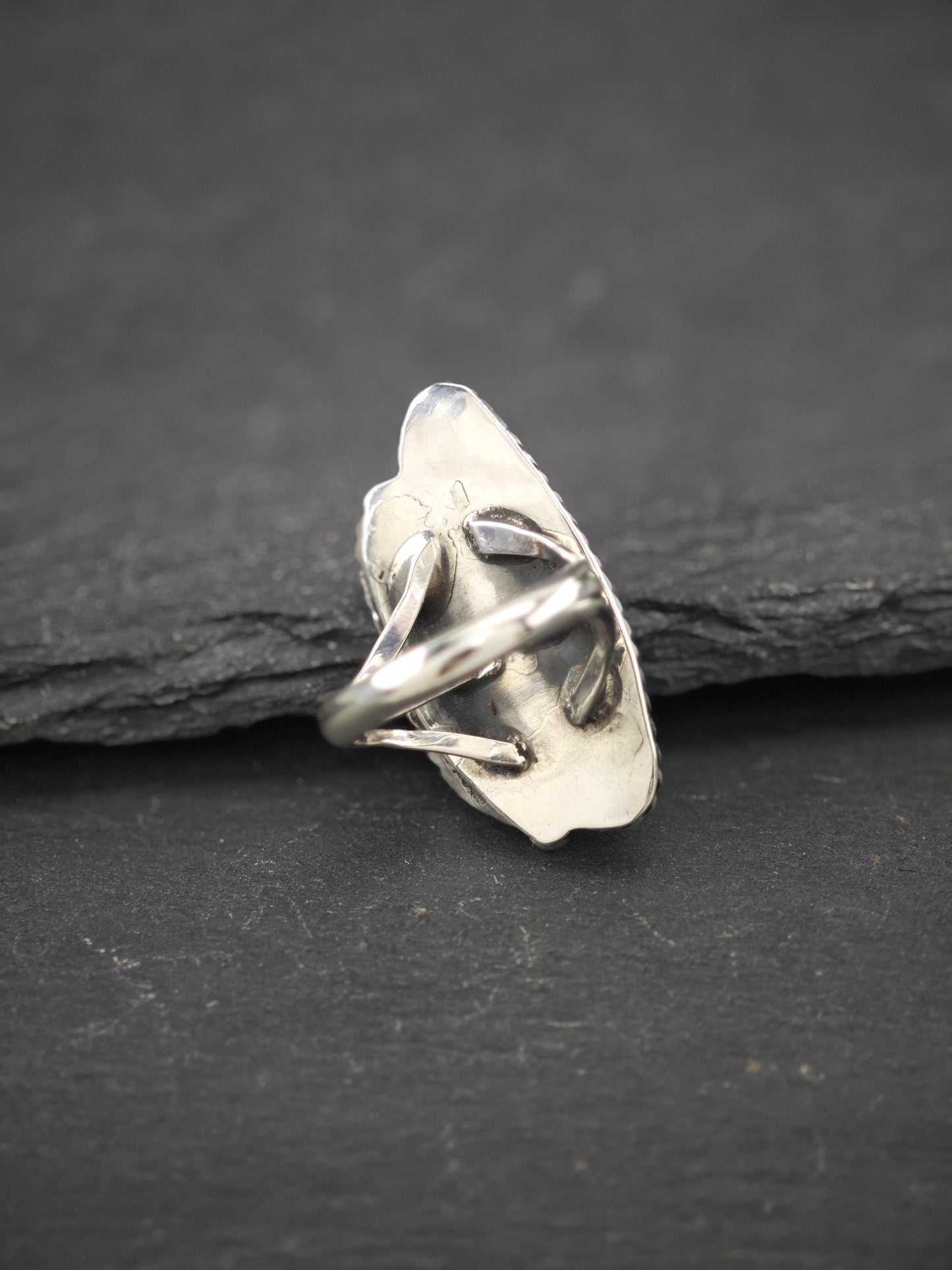 Native American, Green Turquoise Ring Sterling Silver