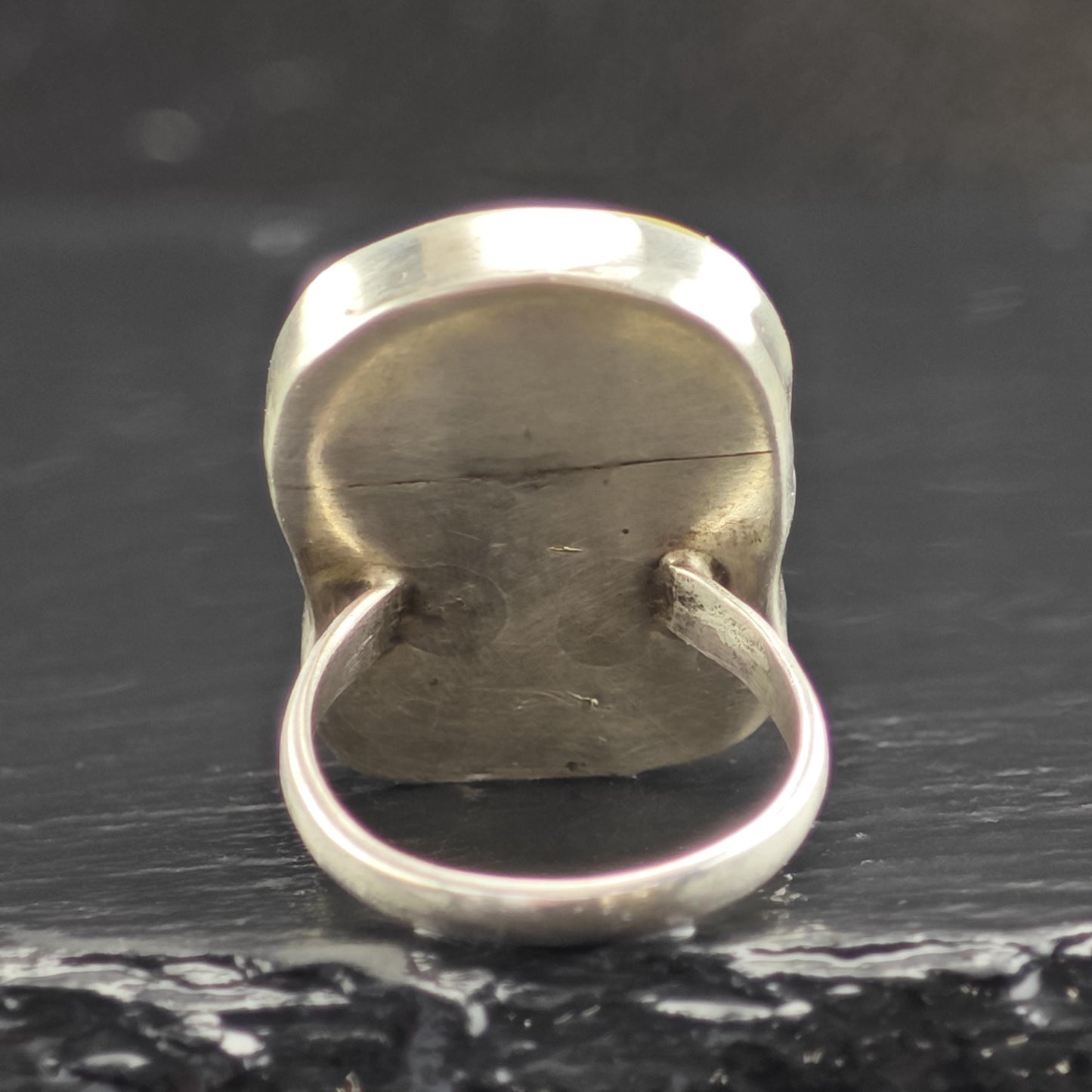 Cartoon Bird Inlay Sterling Silver Ring Sz 6 R6556