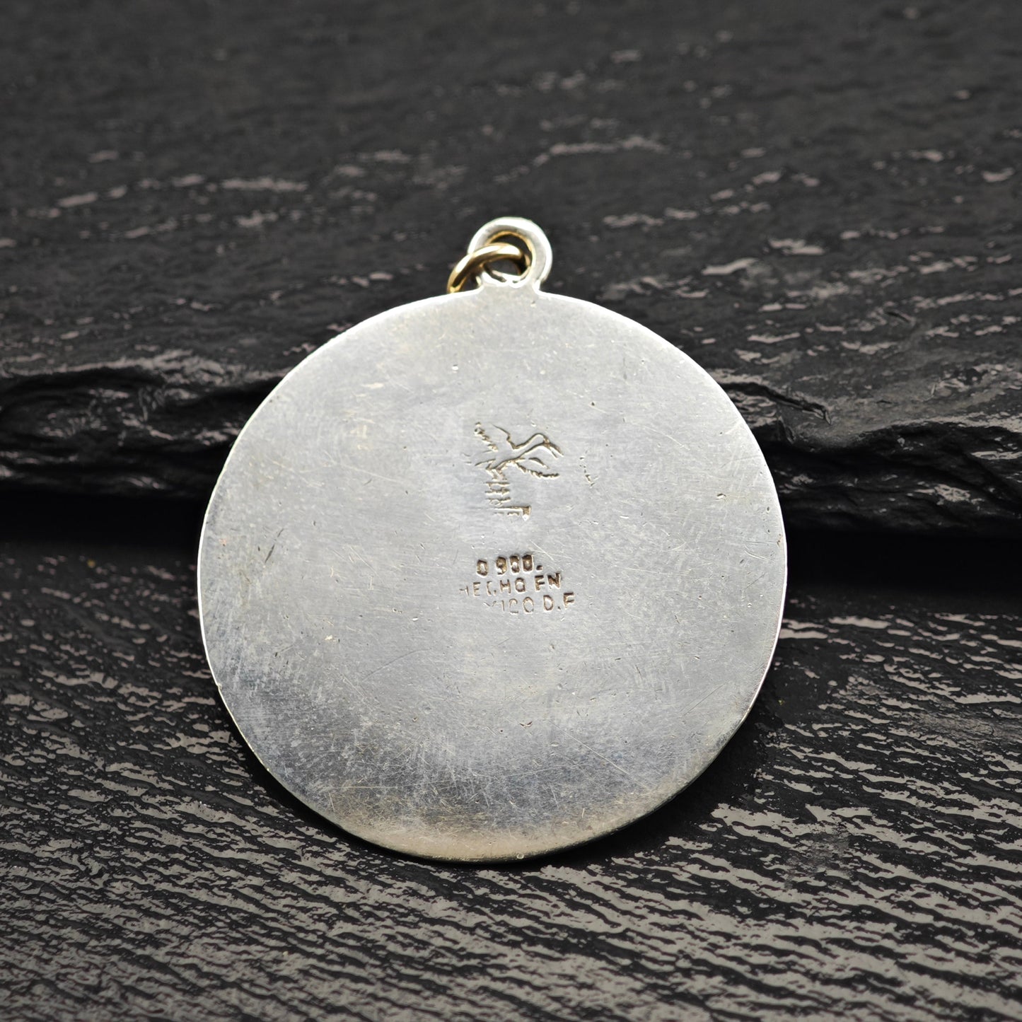 San Cristobal Protegenos Gold Filled Accent Pendant Sterling Silver P2910Gra