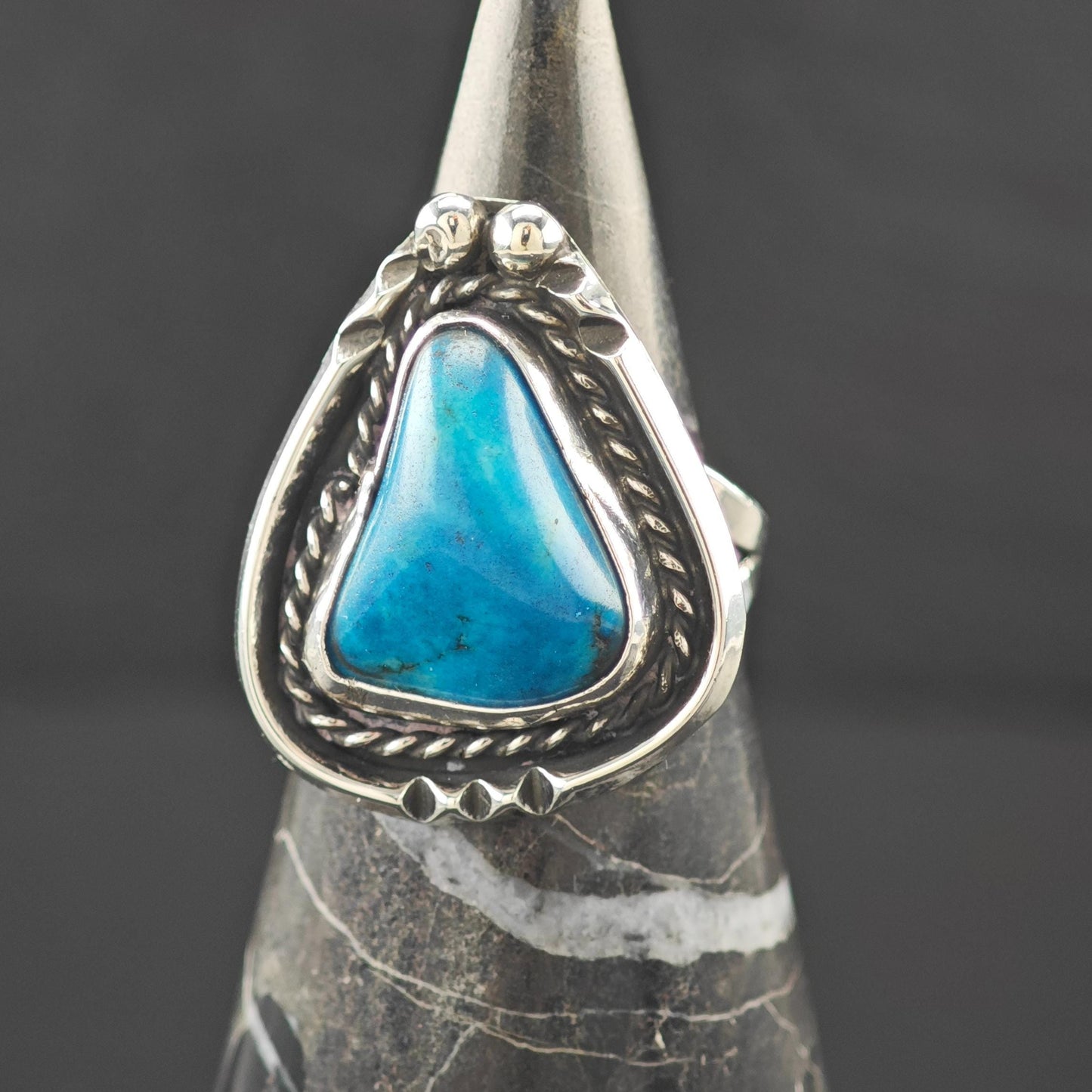 Native American Turquoise Ring Sterling Silver