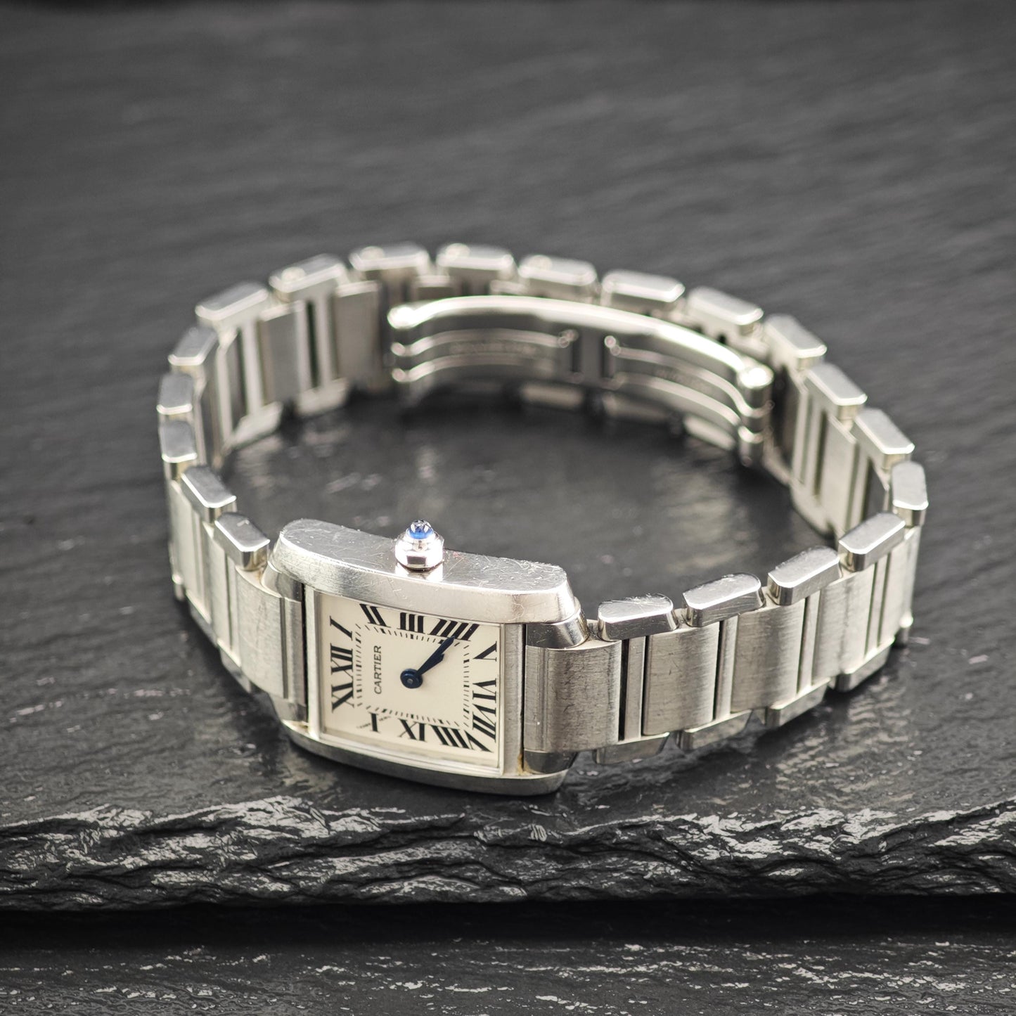 Preloved Cartier Tank Watch with Box Quartz Small MISC0325
