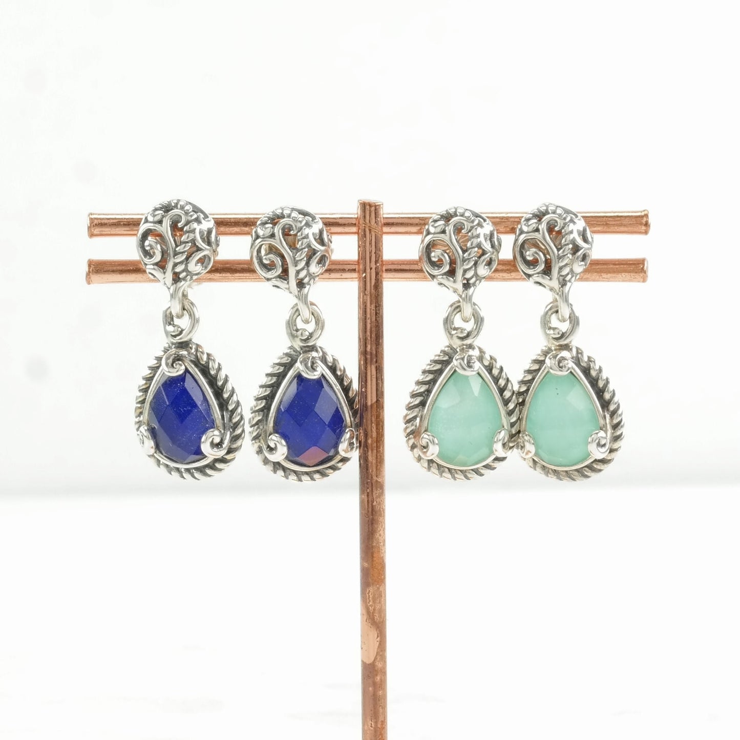 Choice: Carolyn Pollack Stud Dangle Earrings Sterling Silver