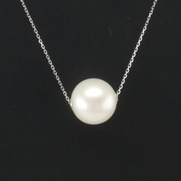 18k White Gold 14mm White South Sea Pearl Necklace