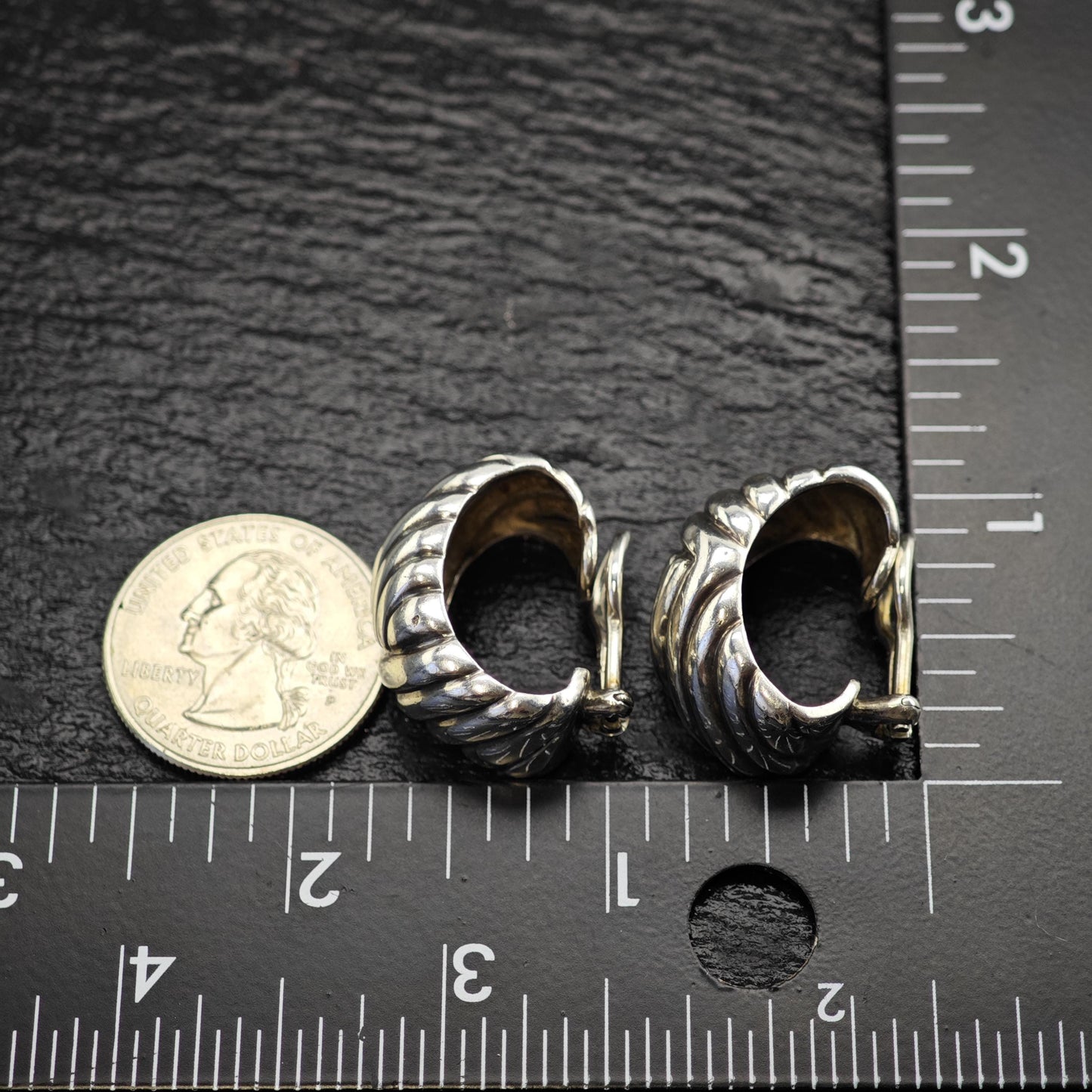 Black, Starr & Frost Clip On Sterling Silver Earrings ER3175