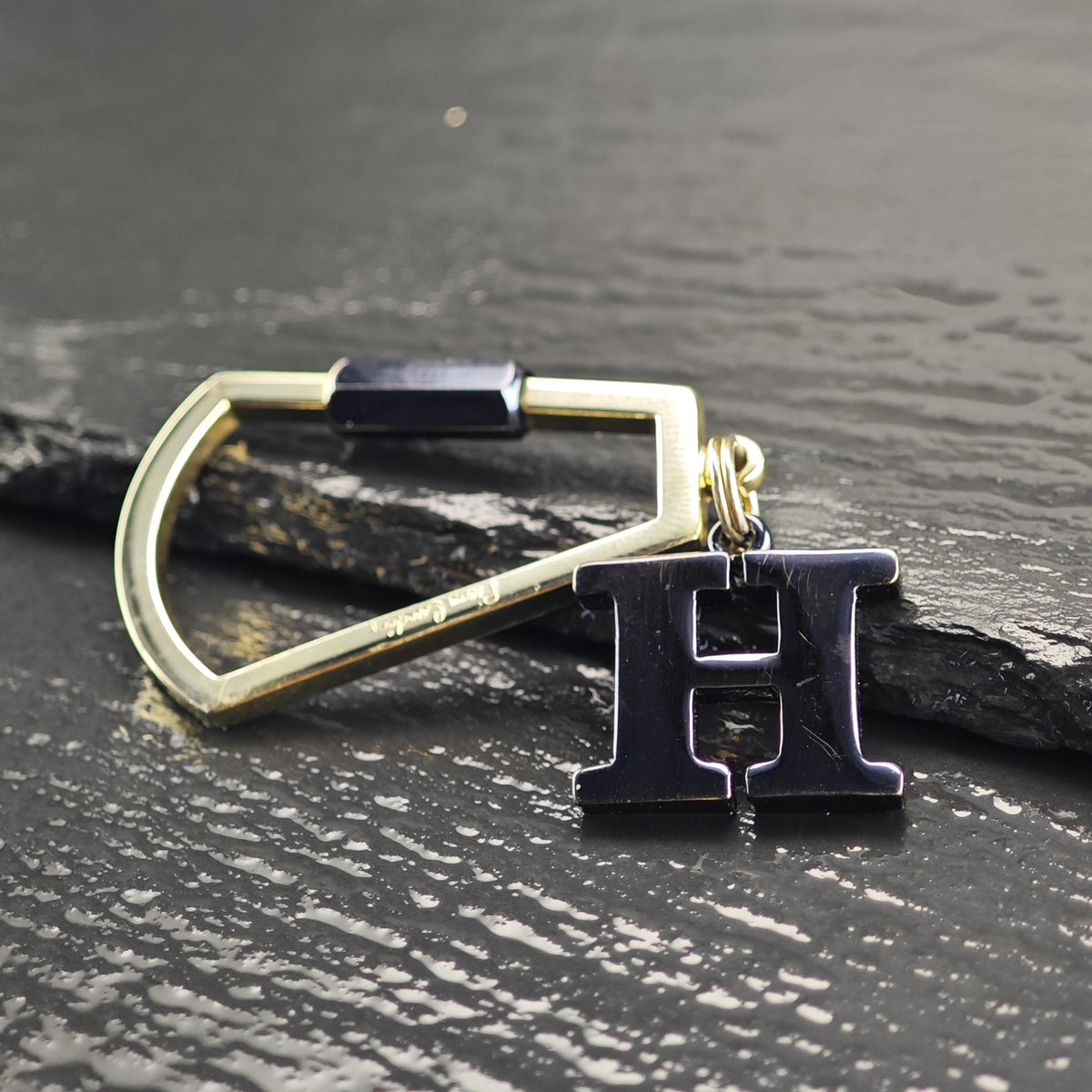 Vintage Pierre Cardin Keychain Initial H Twist Lock MISC0427