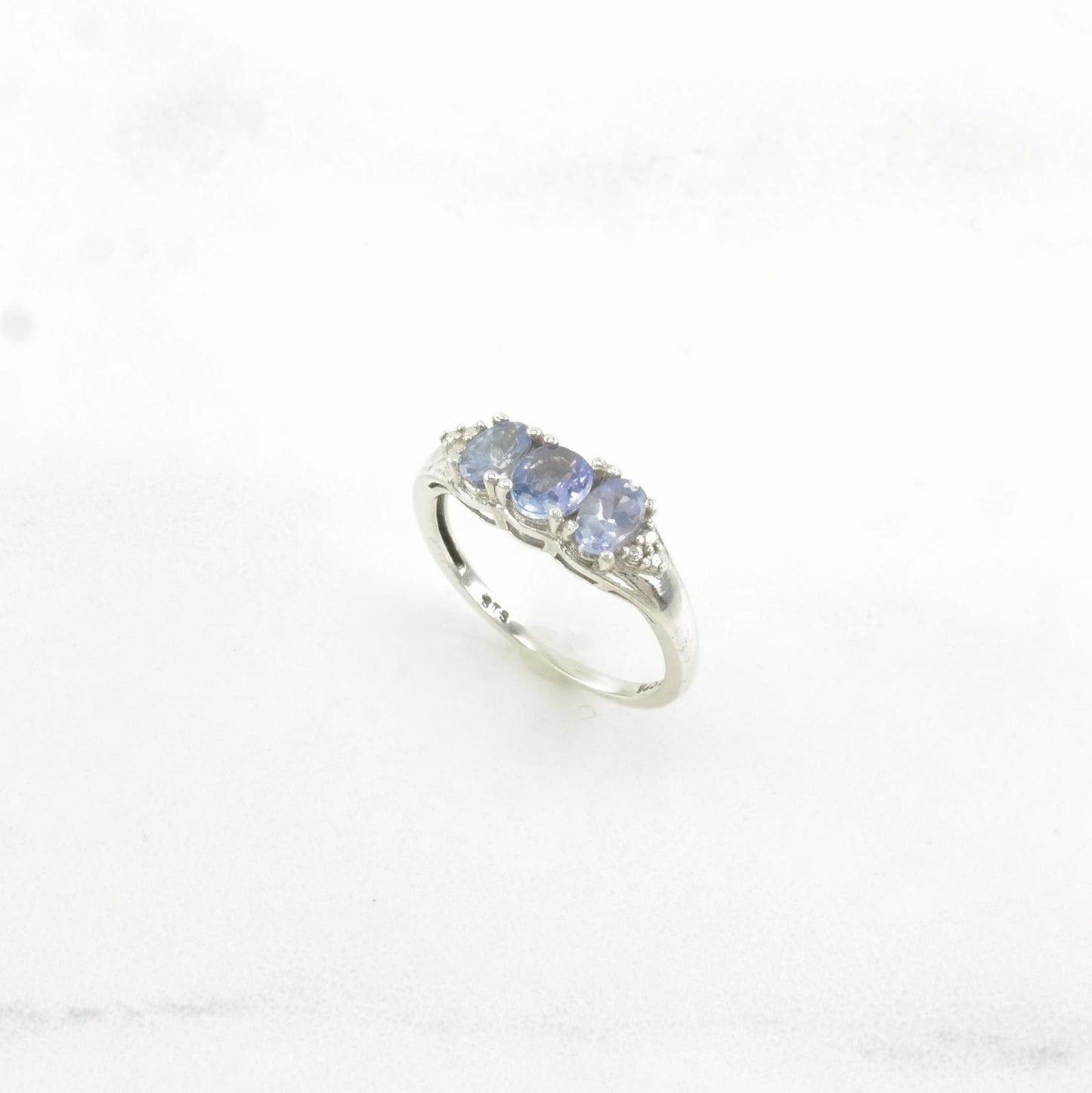 Sterling Silver Ring Tanzanite Lavender Size 5