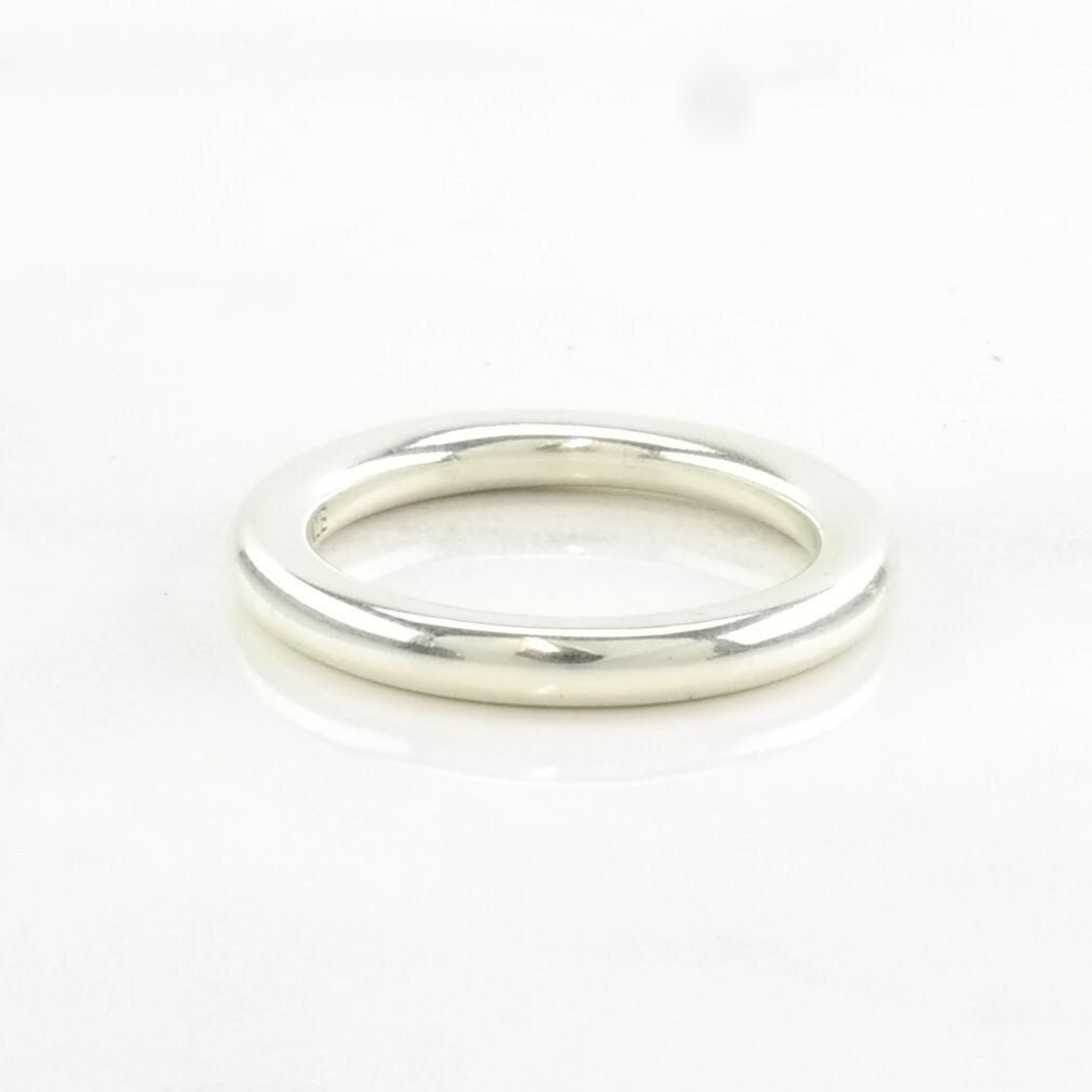 Pandora Silver Ring 2.5 mm, Doughnut, Band Stackable Sterling Size 5 1/4