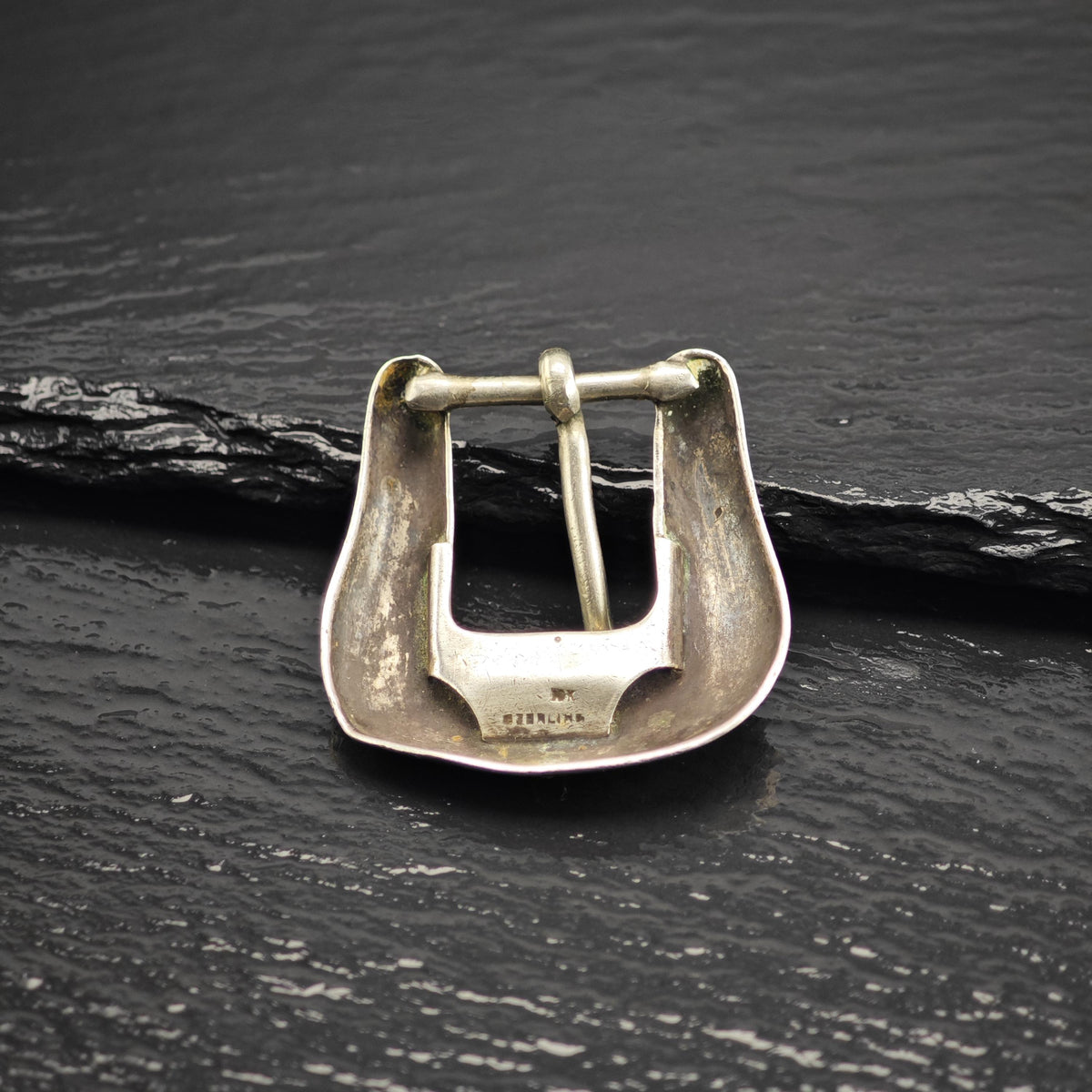 10K Gold Long Horn 1/2" Ranger Belt Buckle Sterling Silver MISC0406