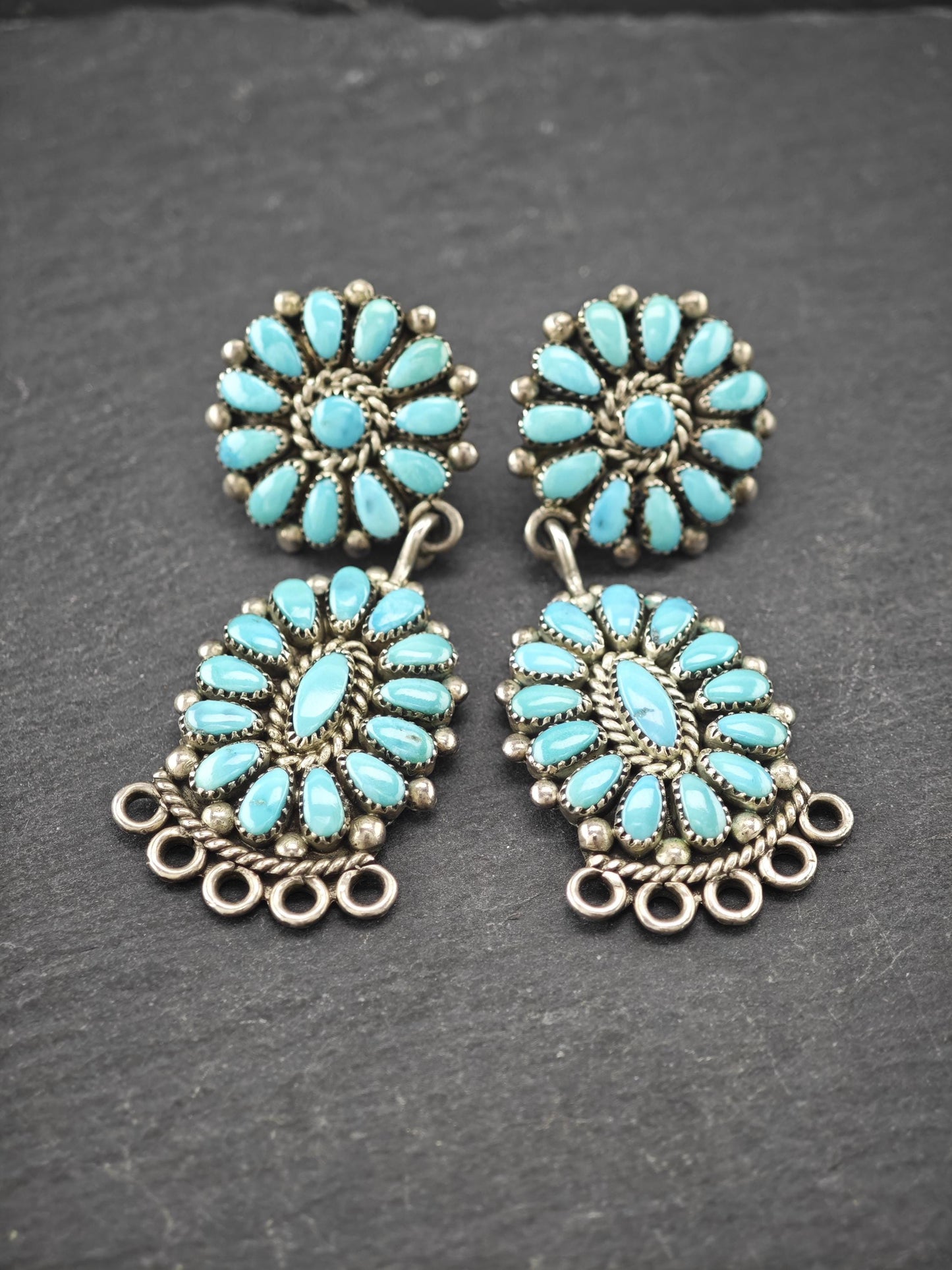 Signed Alice Quam, Sterling Silver Stud/Dangle Earrings