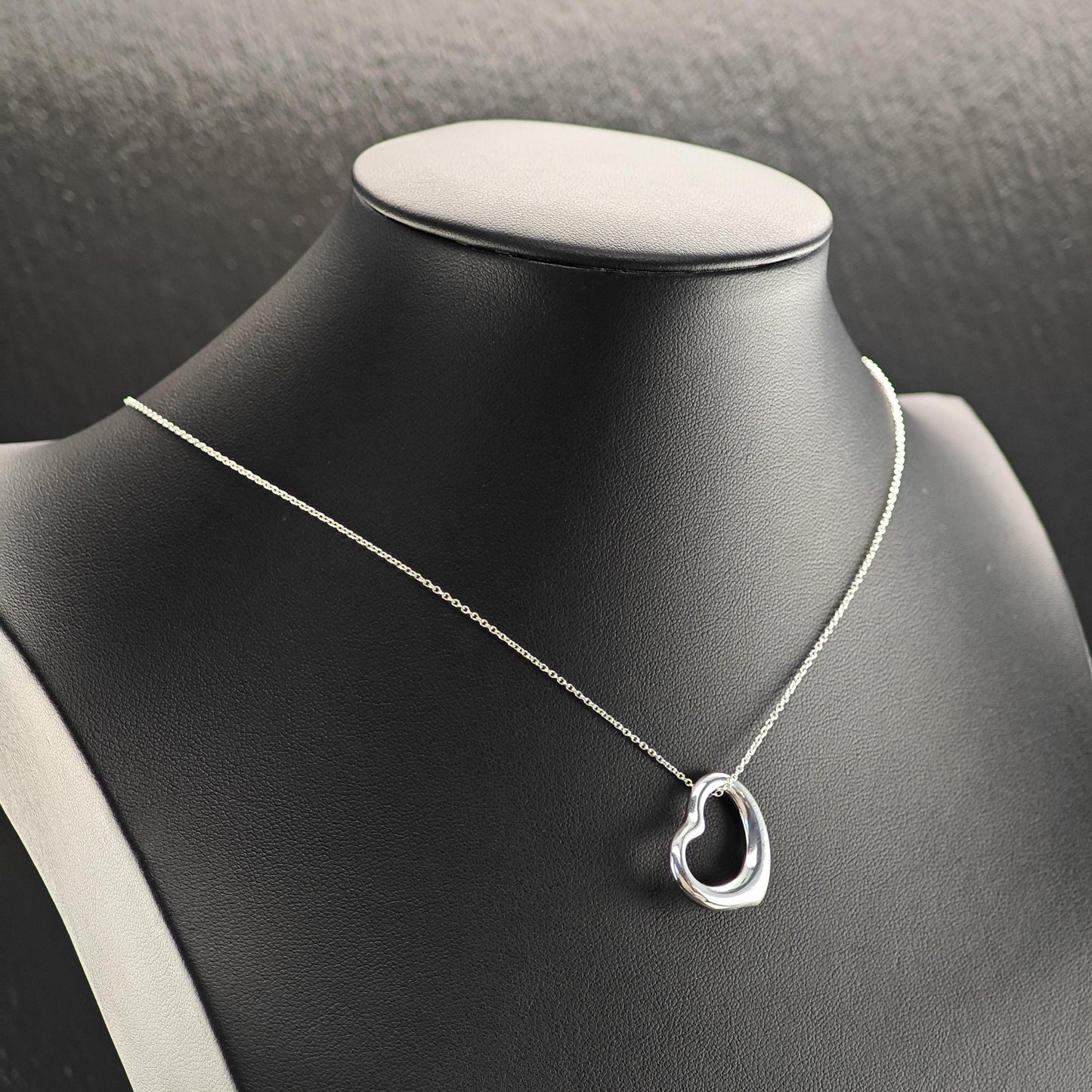 Tiffany Heart Medium Size Necklace Sterling Silver