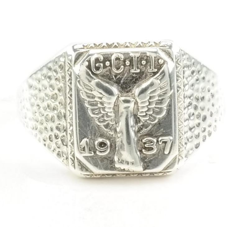 Vintage 1937 Silver Ring Sterling Size 8 1/2