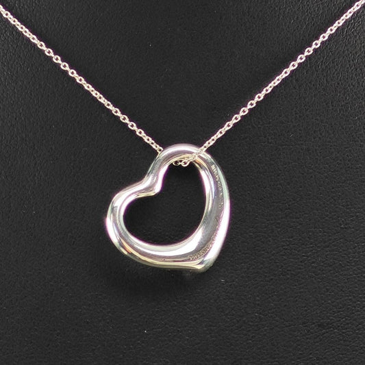 Tiffany Heart Medium Size Necklace Sterling Silver